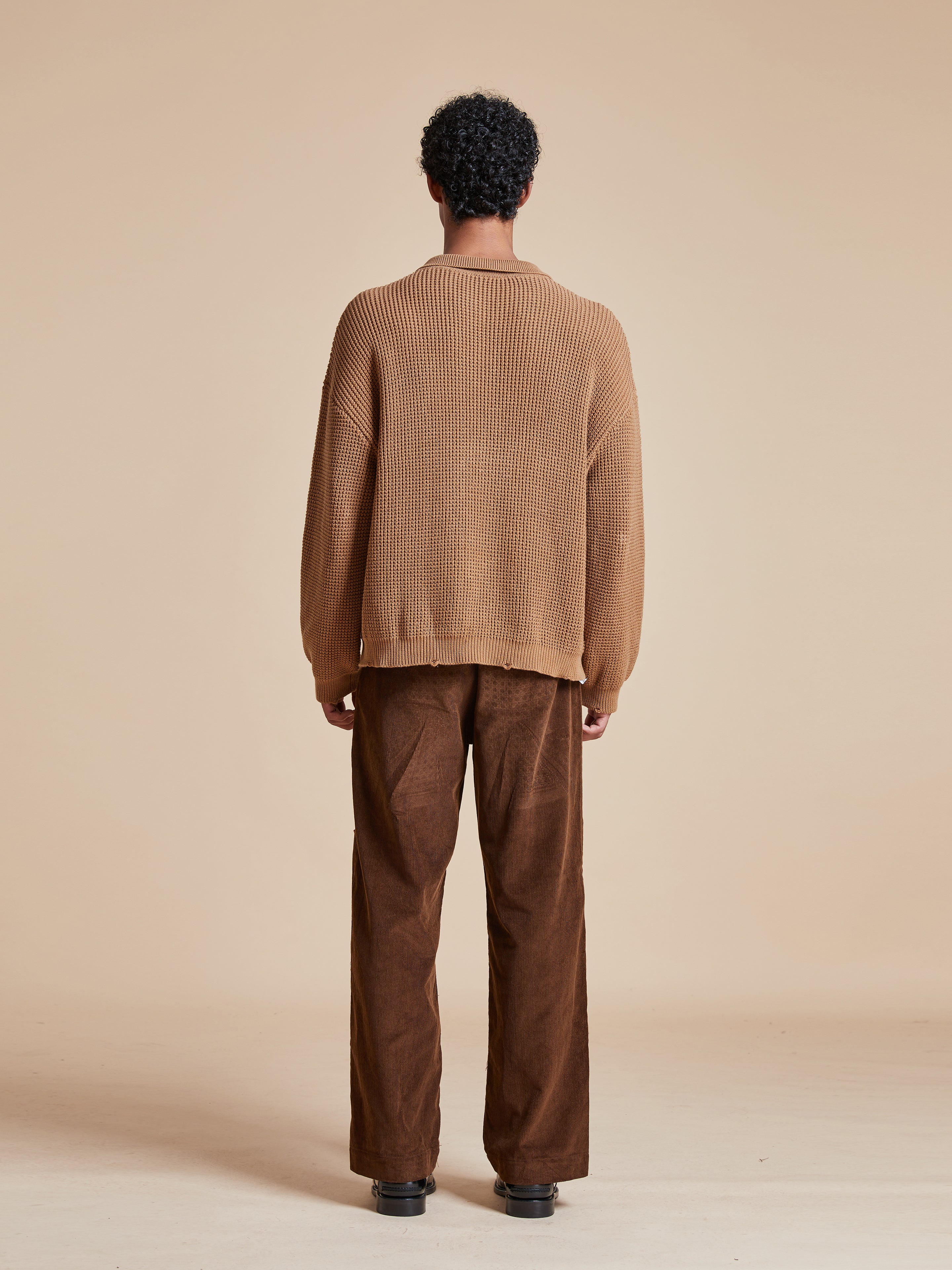 Tie-Collar Knit Sweater | Modern Menswear by yycbvcnbmmnbm