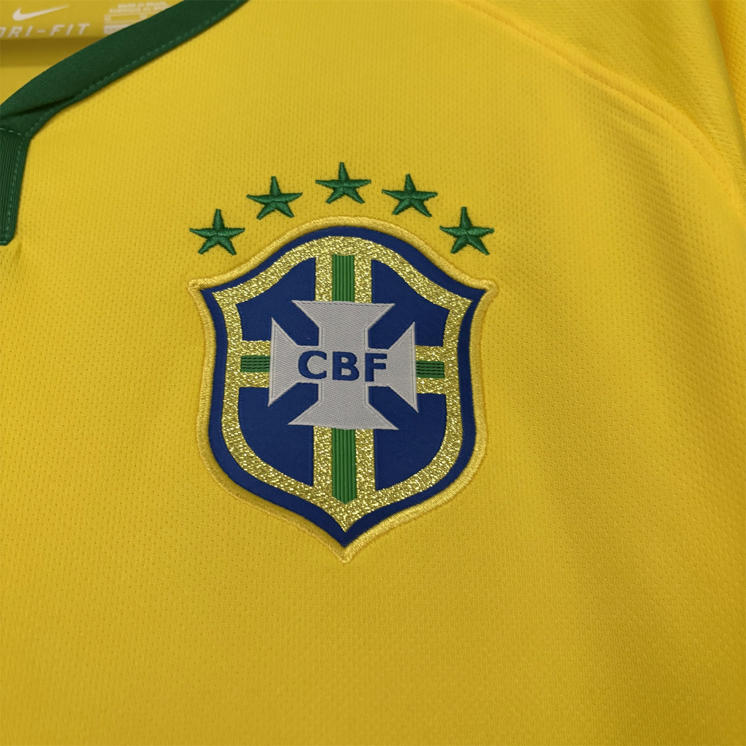 AlphaJersey-Retro Brazil 2014 Home Jersey