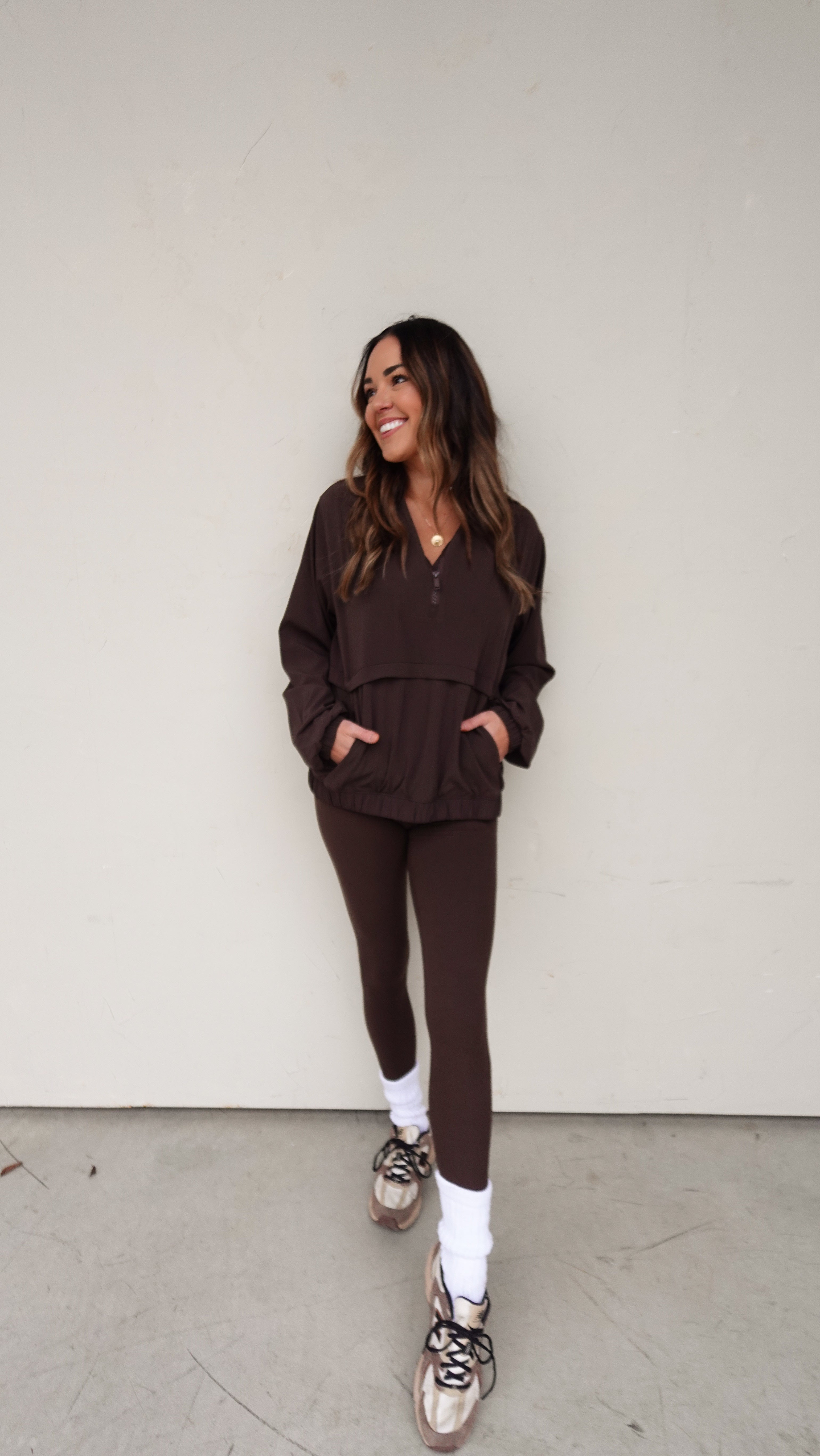 High-Waisted Buttersoft Legging - Espresso | Elegant Women's Fashion by coolavocek