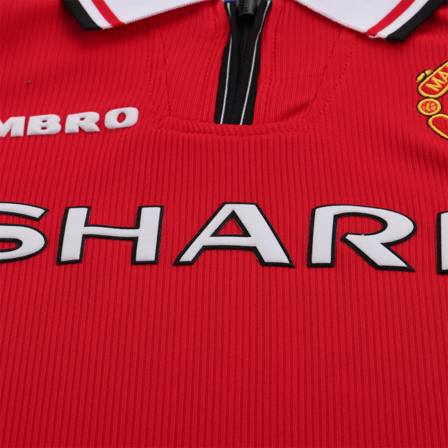AlphaJersey-Retro Manchester United 1998-99 Home Long Sleeves Kids Kit