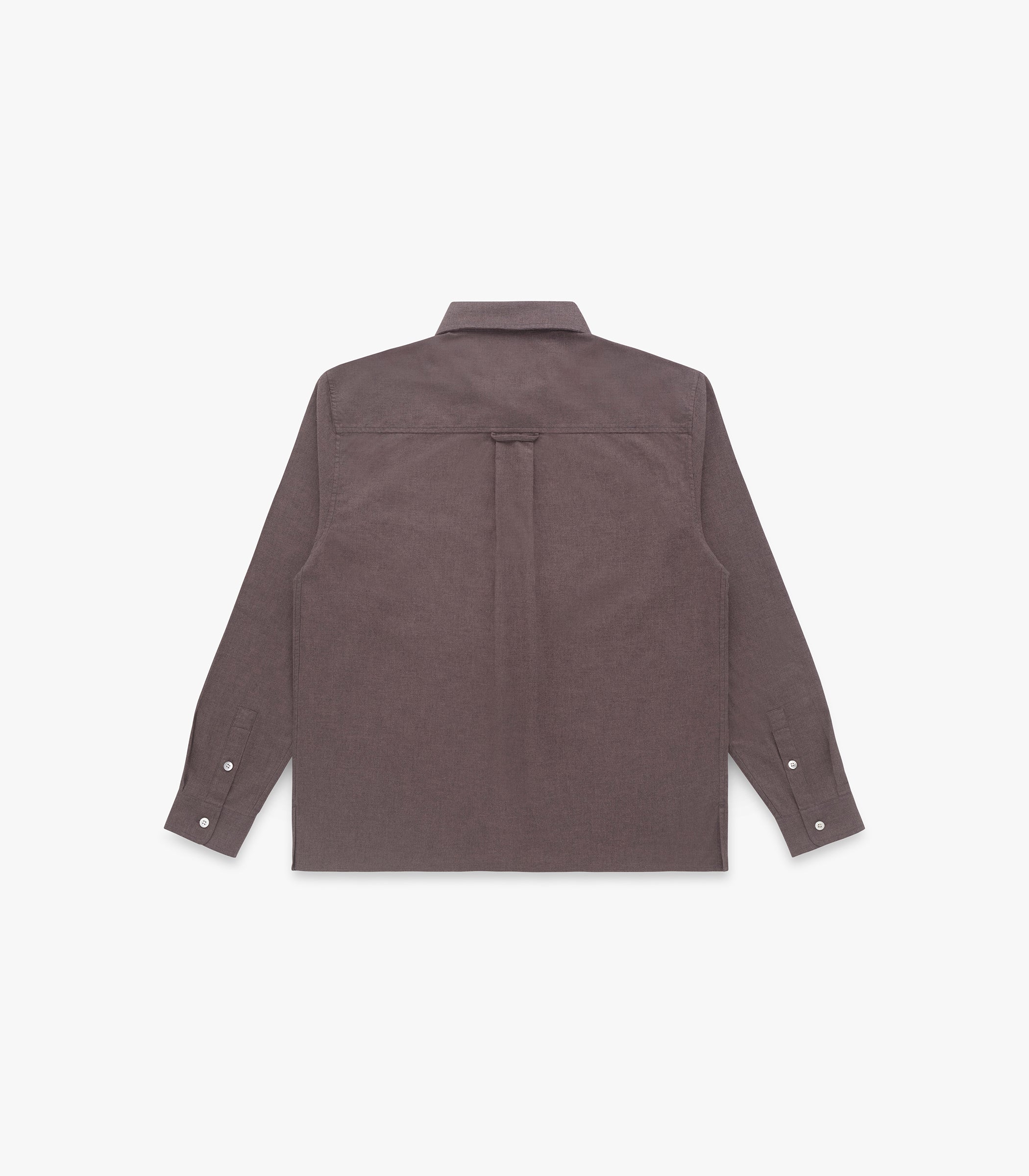 Carmine Flannel Twill Cotton Shirt | Modern Menswear by yycbvcnbmmnbm