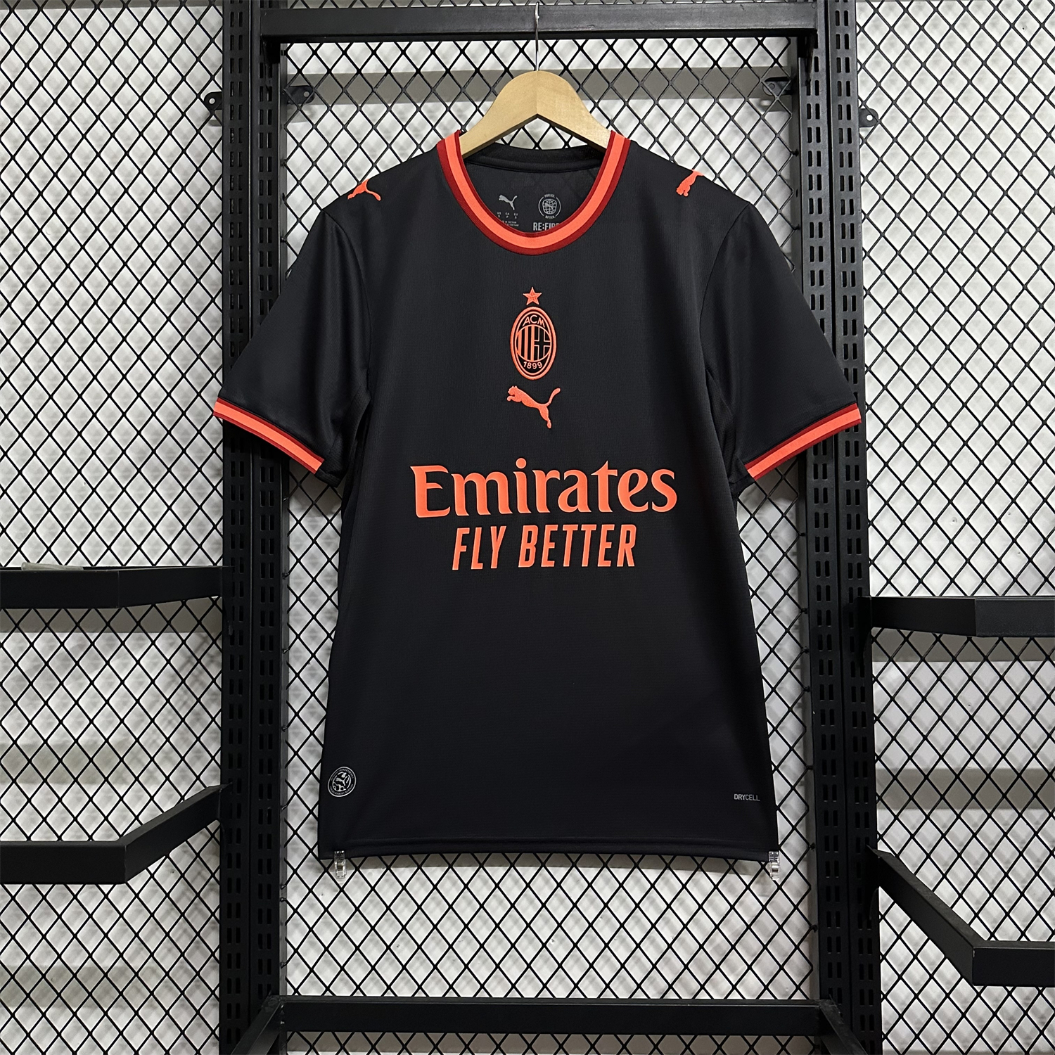 AlphaJersey-AC Milan 26-27 Third Black Jersey - Fans Version