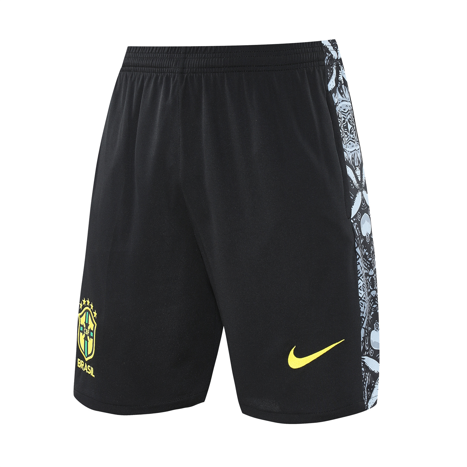 AlphaJersey-Brazil 25-26 Gray Jesus Statue Vest Training Set - Gray Vest & Black Shorts