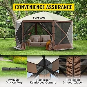 screened in gazebo