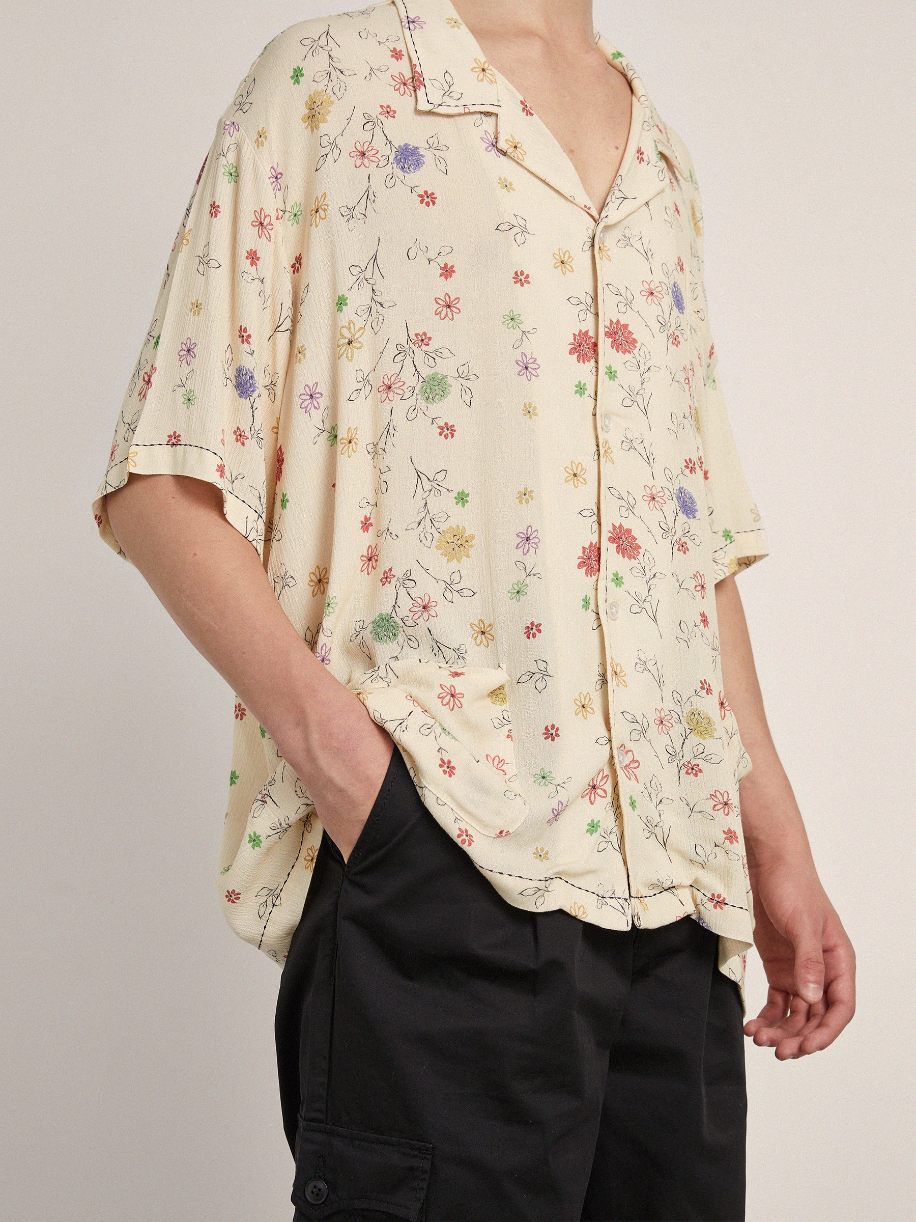 Multi Floral Camp Shirt | Modern Menswear by yycbvcnbmmnbm