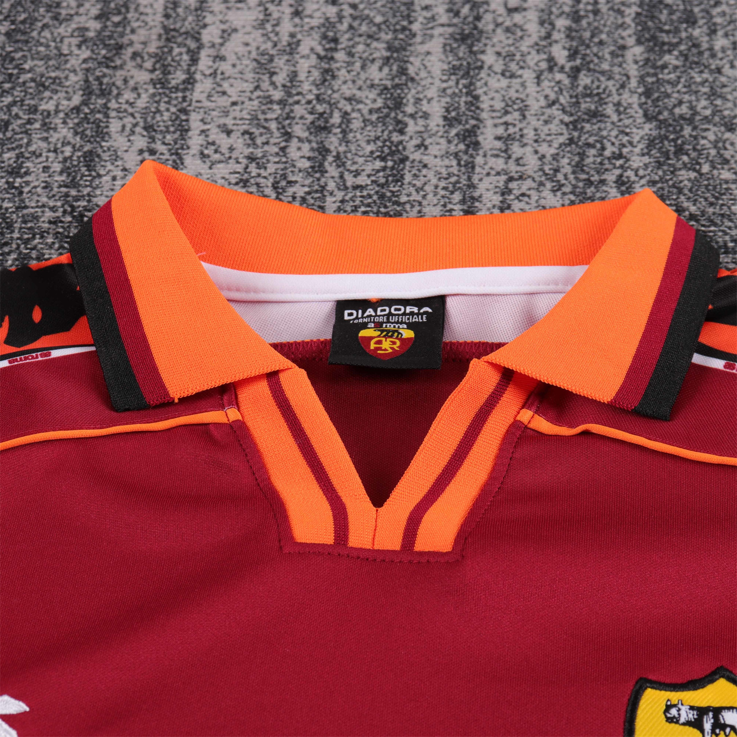 AlphaJersey-Retro Roma 1998-99 Home Kids Kit