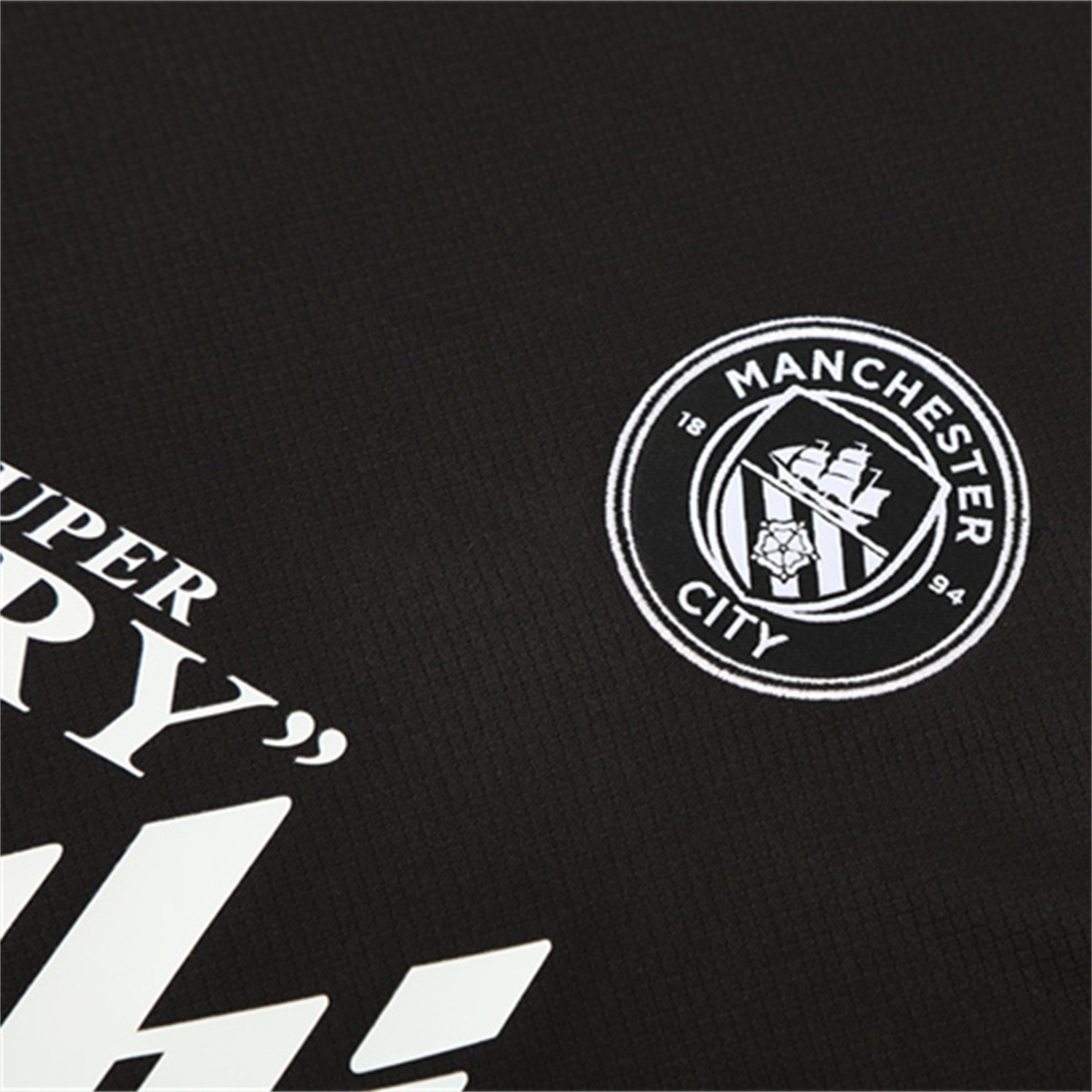AlphaJersey-Manchester City 25-26 Short-Sleeve Training Set - Black Top & Black Shorts