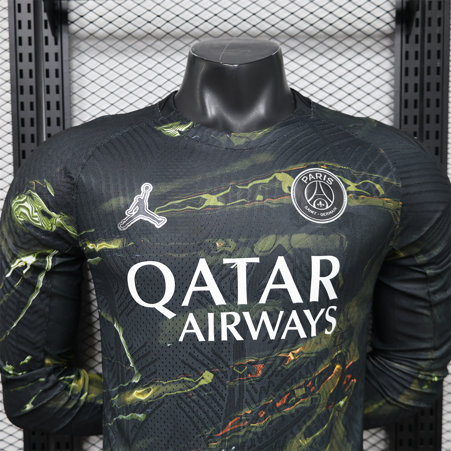AlphaJersey-Paris Saint-Germain PSG 25-26 Night Version Fifth Long Sleeves Jersey - Player Version