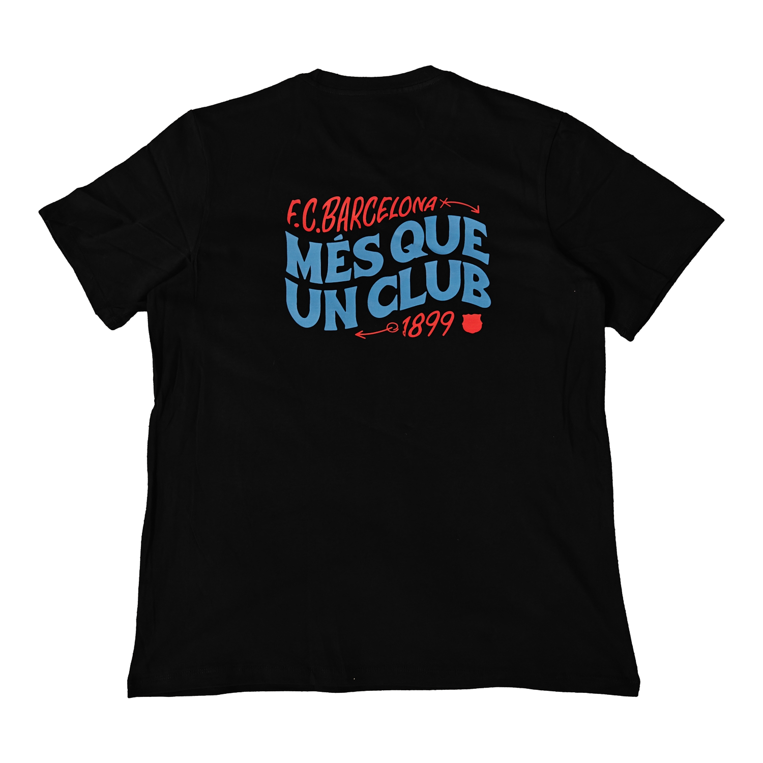 AlphaJersey-Barcelona Més Que Un Club Skateboard Aesthetics T-shirt【Black】