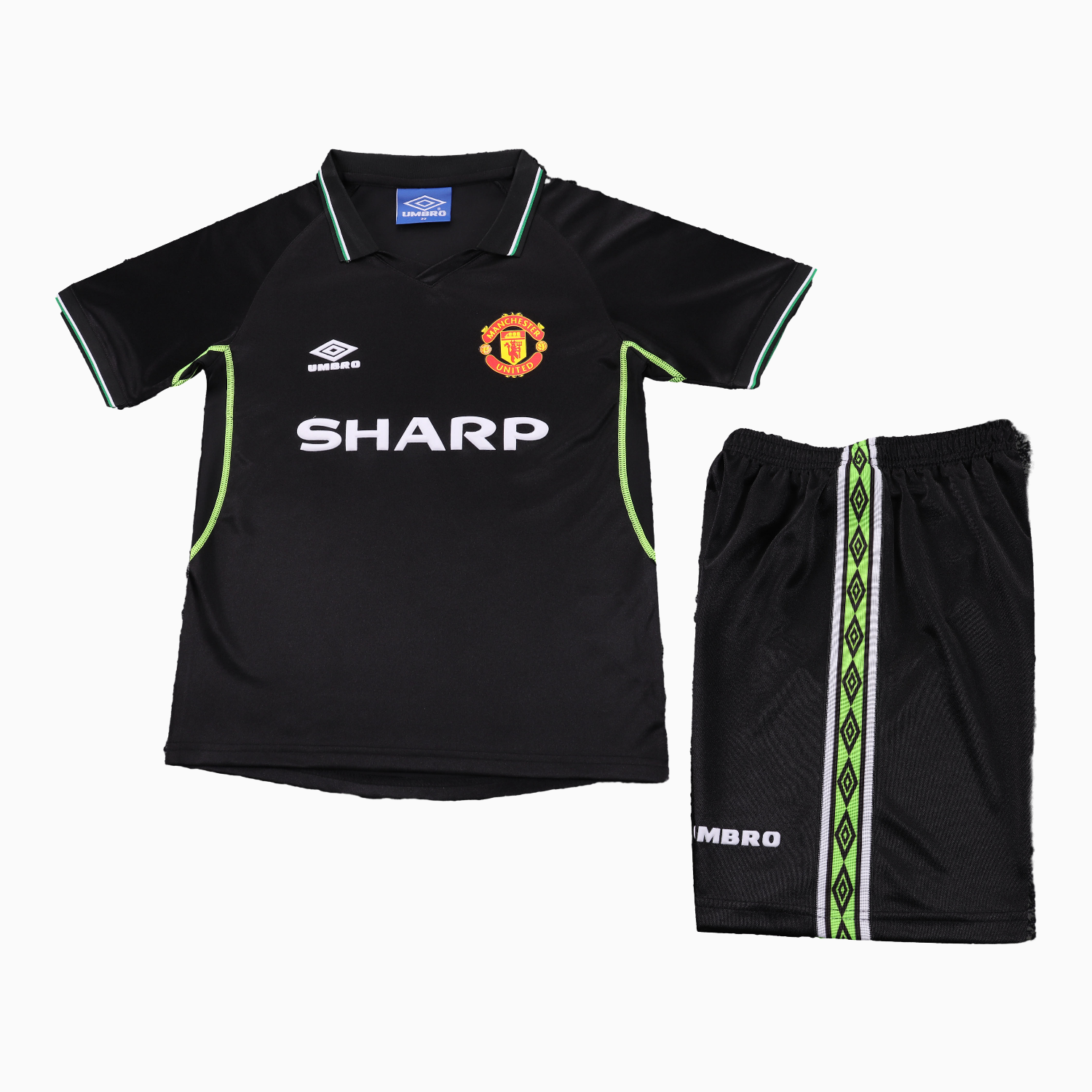 AlphaJersey-Retro Manchester United 1998-99 Third Kids Kit