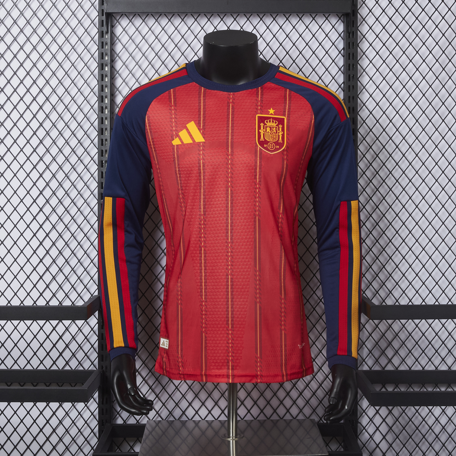 AlphaJersey-Spain 2026 Home Long Sleeves Jersey - Player Version