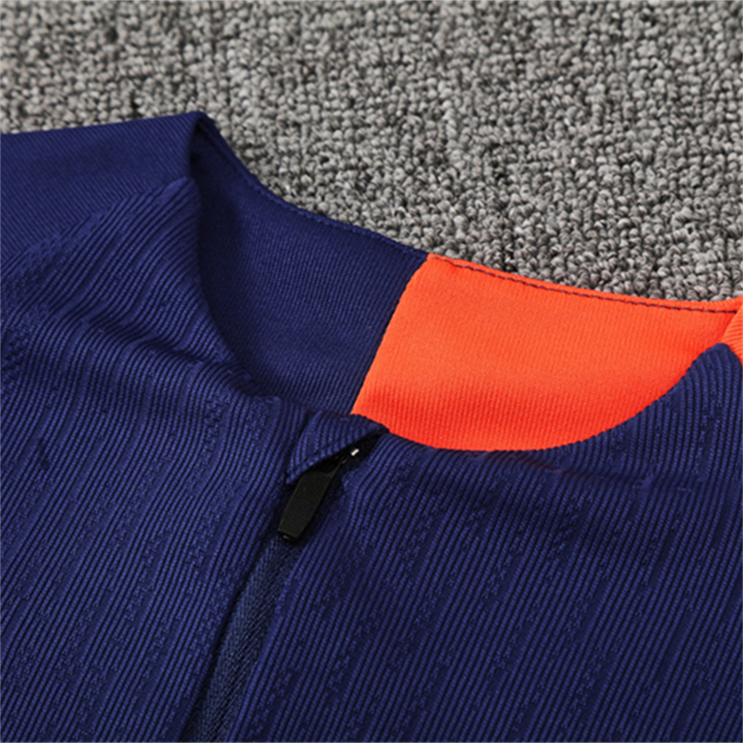 AlphaJersey-Barcelona 25-26 Long Sleeve Training Set - Royal Blue Top Orange Sponsor & Royal Blue Pants