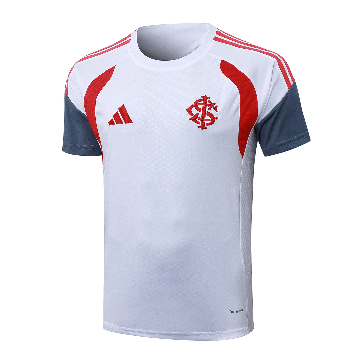 AlphaJersey-SC Internacional 2026 Short-Sleeve Training Set - White Top and Red Shorts