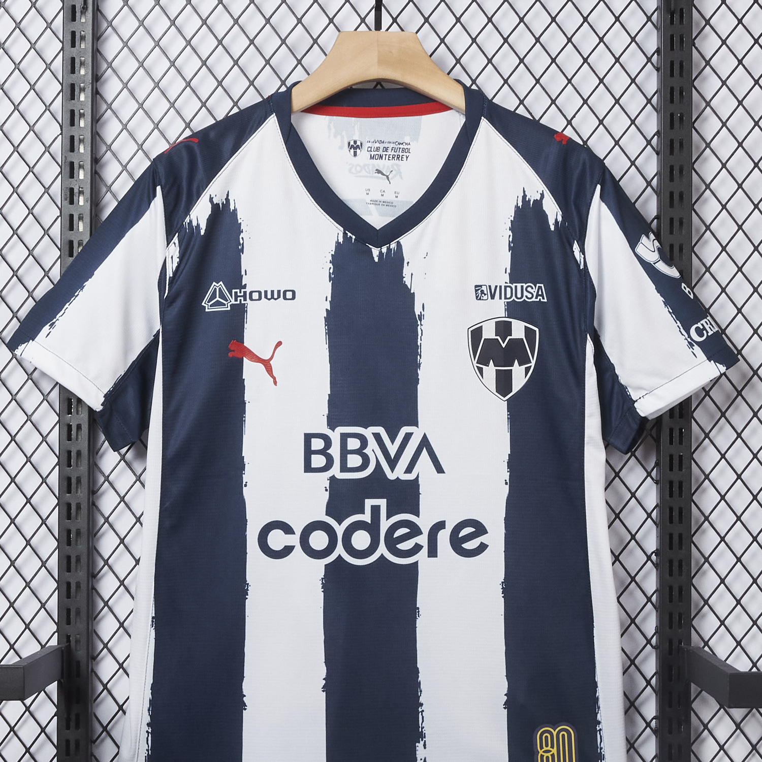 AlphaJersey-Rayados Monterrey 25-26 Home Stripes Jersey - Fans Version