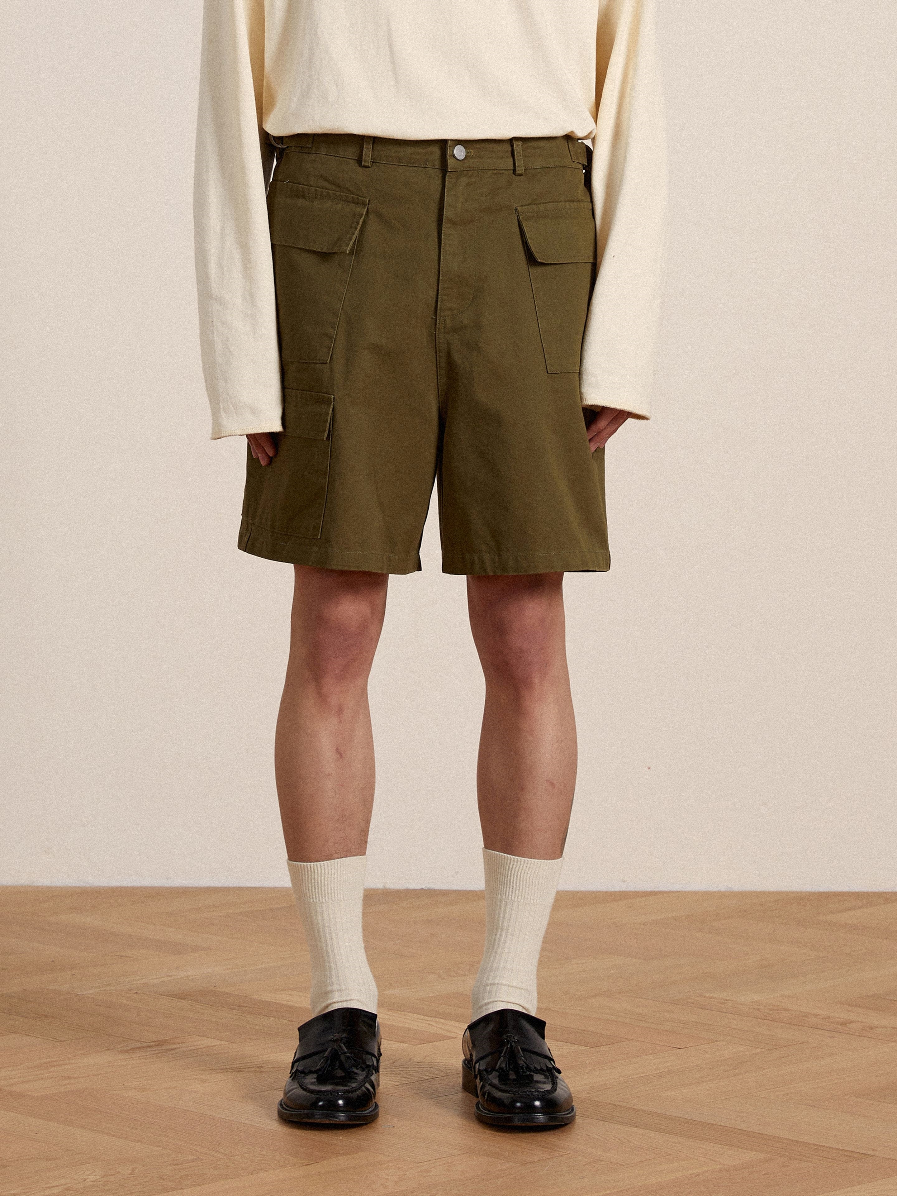 Twill Cargo Shorts | Modern Menswear by yycbvcnbmmnbm