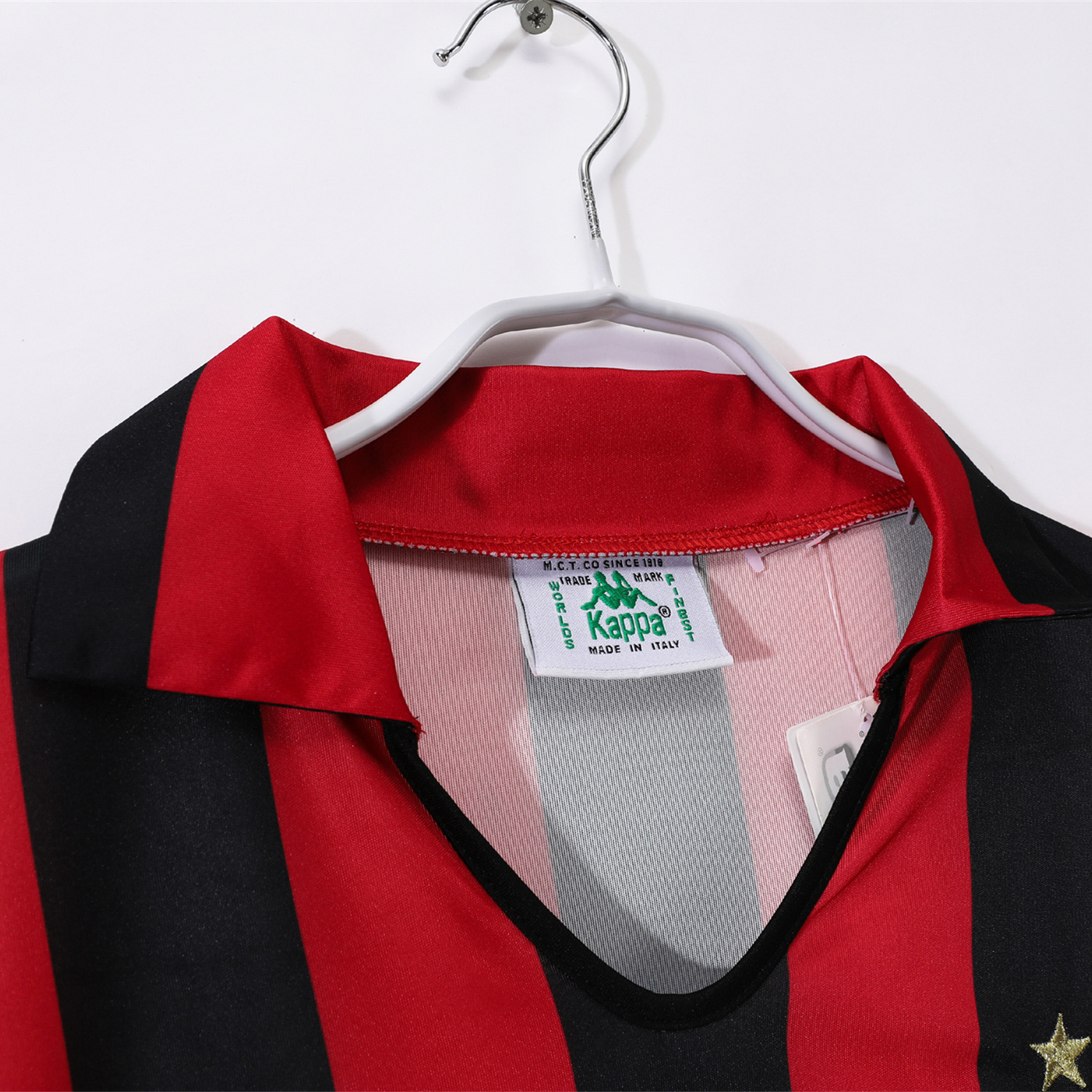 AlphaJersey-Retro AC Milan 1988-89 Home Long Sleeves Jersey