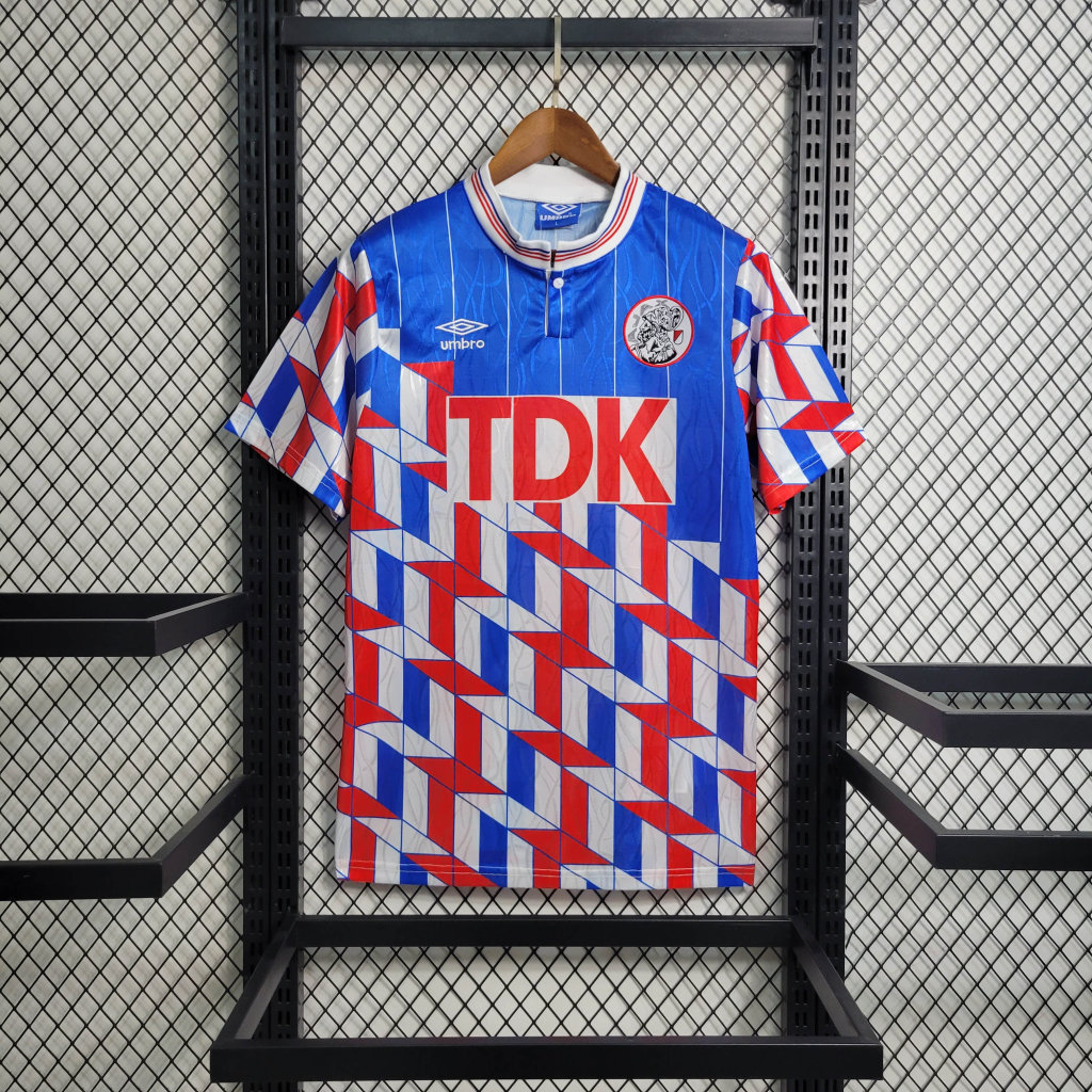 AlphaJersey-Retro Ajax 1990 Away Stadium Jersey