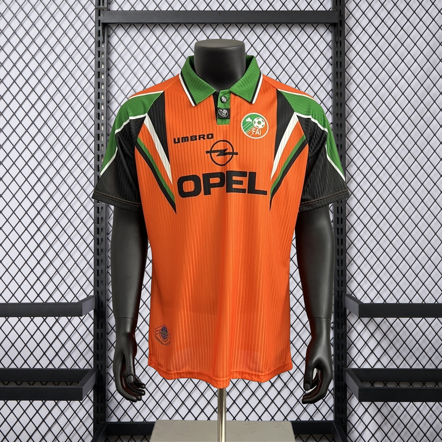 AlphaJersey-Retro Ireland 1996-97 Away Orange Jersey
