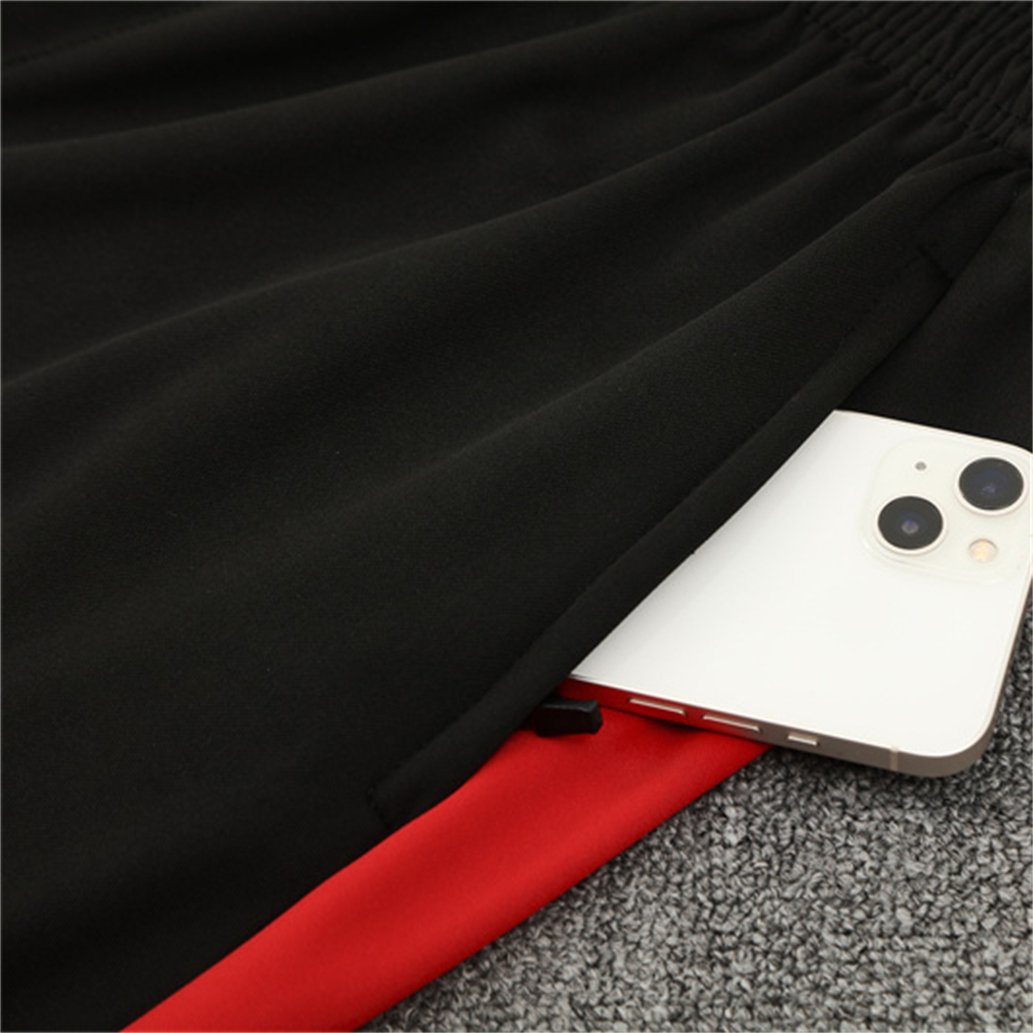 AlphaJersey-Portugal 25-26 Long Sleeve Training Set - Red Top & Black Pants