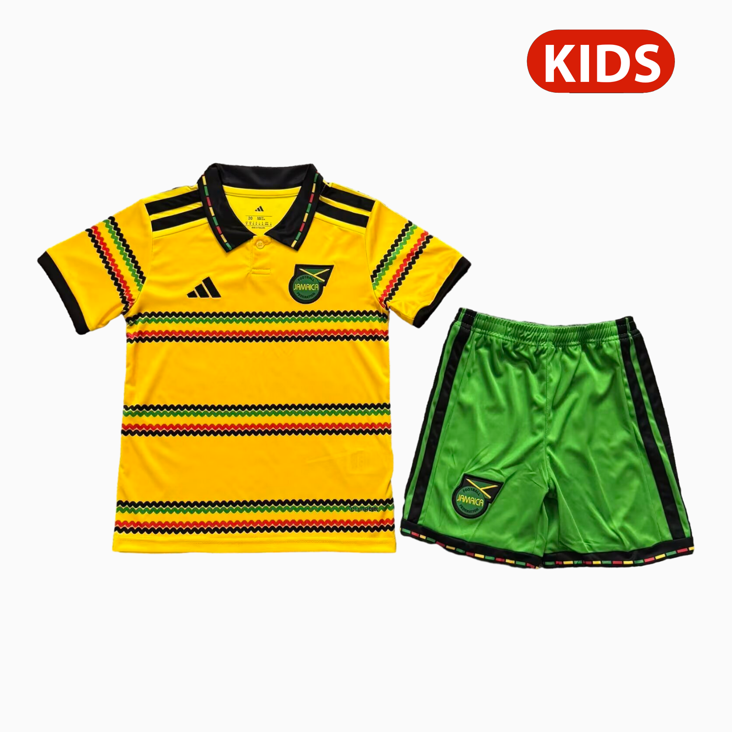 AlphaJersey-Jamaica 2026 Home Kids Kit