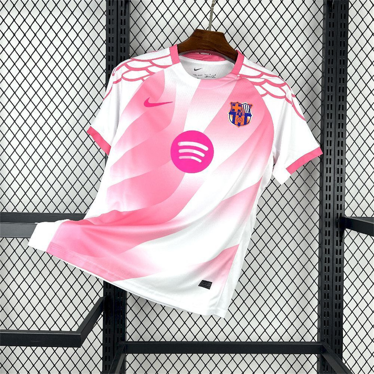 AlphaJersey-Barcelona 25-26 Pink And White Special Jersey - Fans Version
