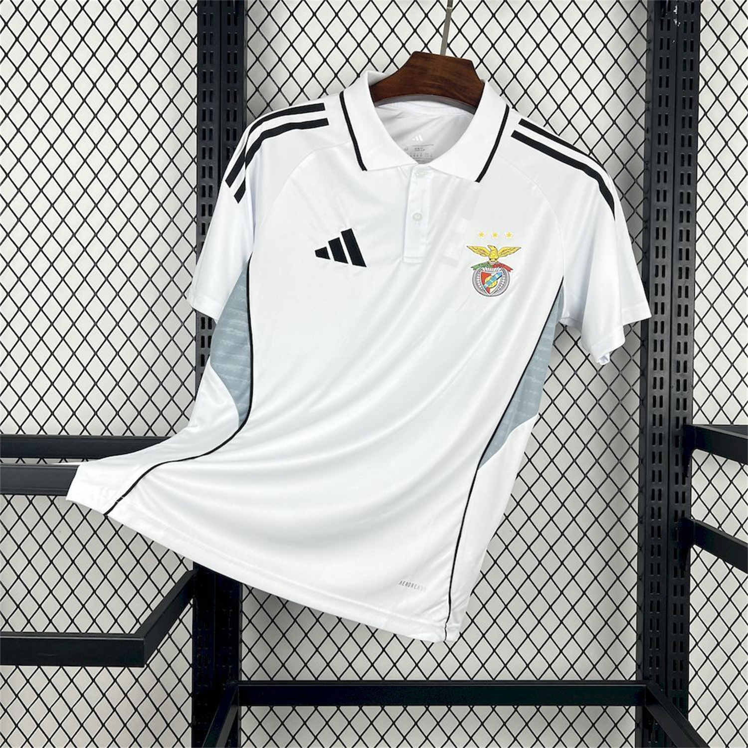 AlphaJersey-Benfica 25-26 White Polo Jersey - Fans Version