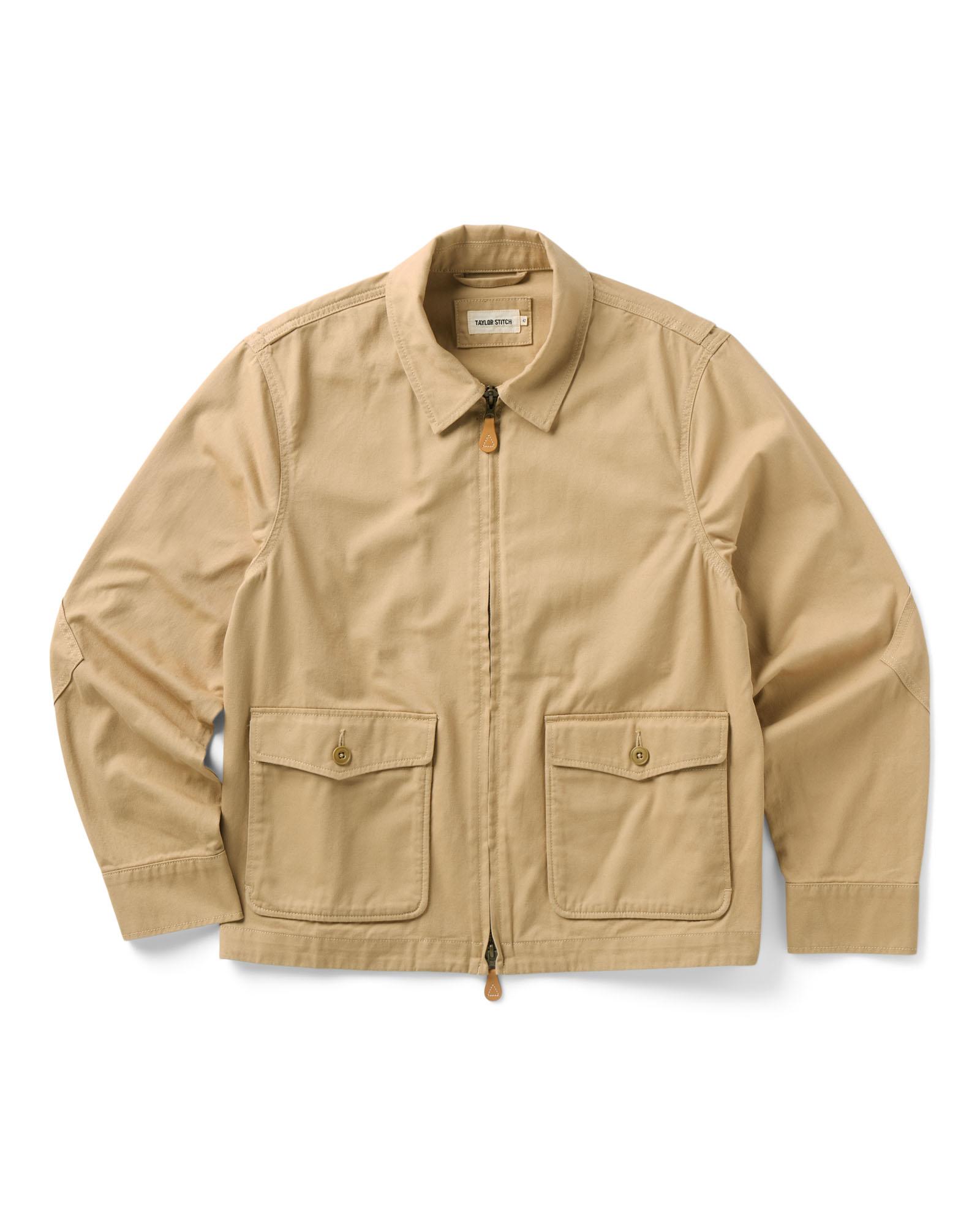 The Airman Jacket in Organic Khaki Foundation Twill | Modern Menswear by yycbvcnbmmnbm