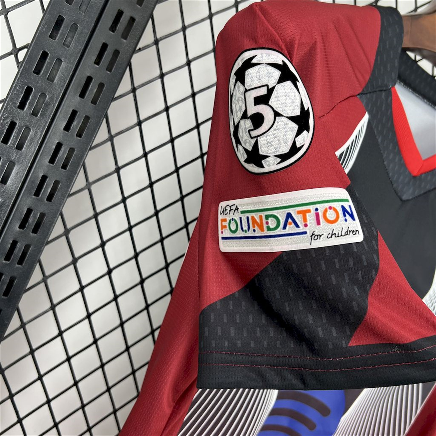 AlphaJersey-Barcelona 25-26 T90 Red Black Gradient and White Lines Special Jersey - Fans Version