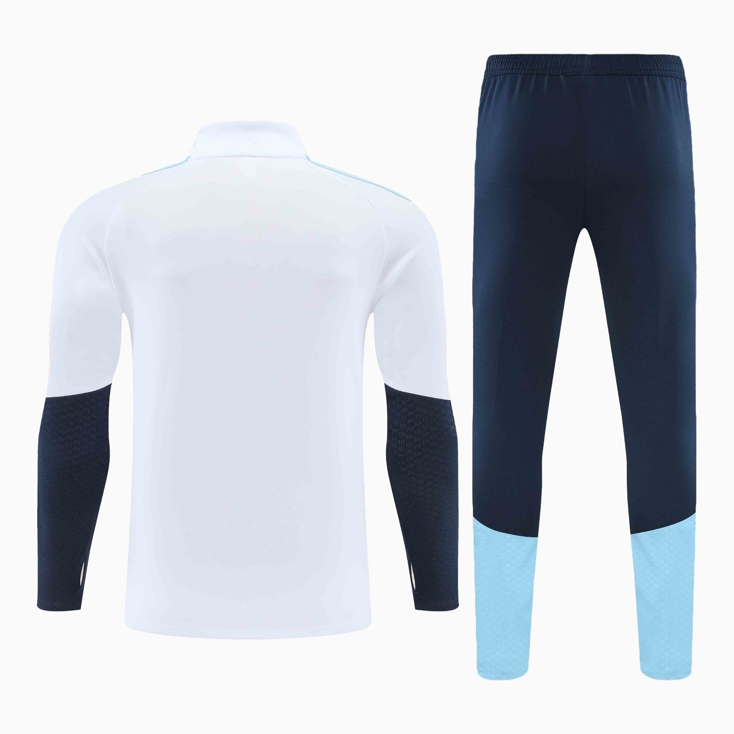 AlphaJersey-Argentina 2026 Kids Long Sleeve Training Set - White Top & Black Pants