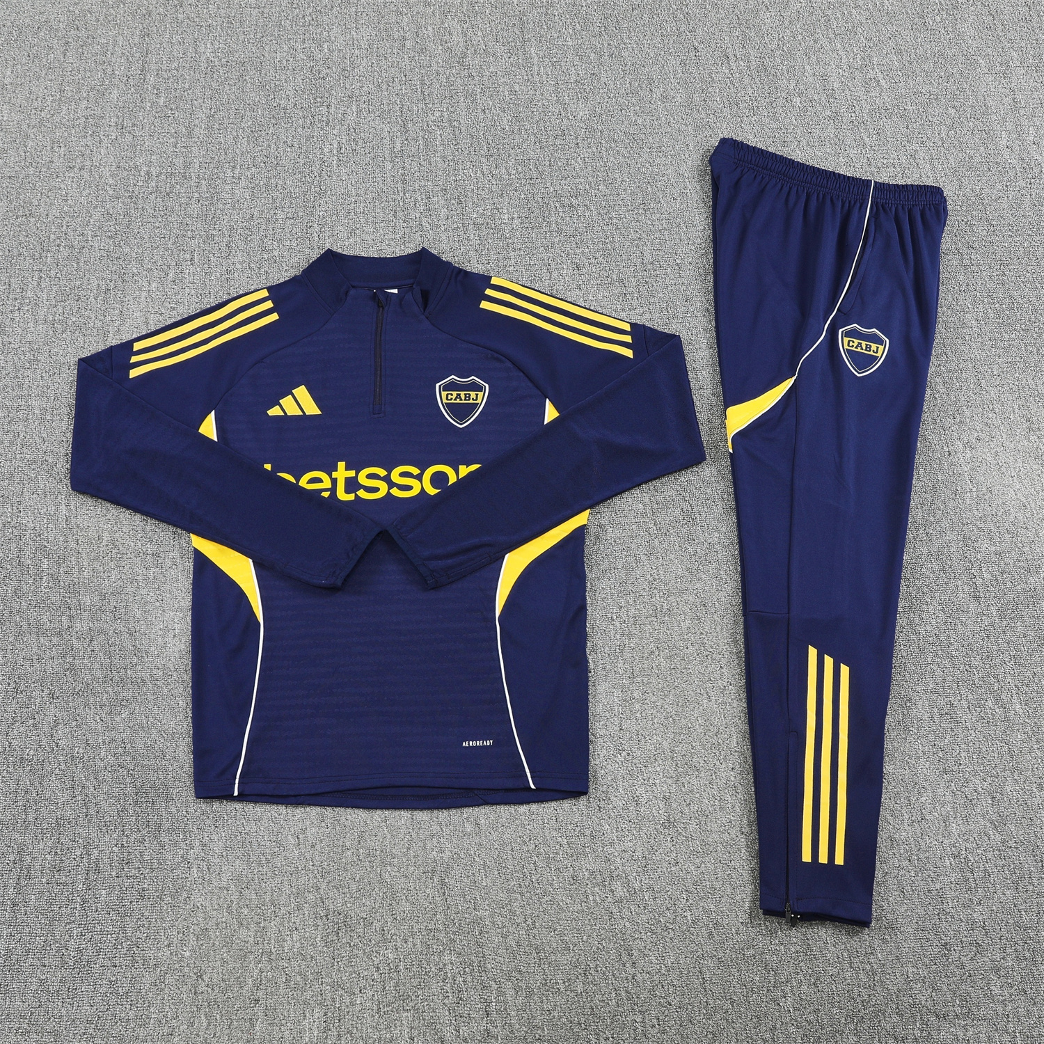 AlphaJersey-Boca Juniors 25-26 Long Sleeves Training Set - Royal Blue Top & Pants