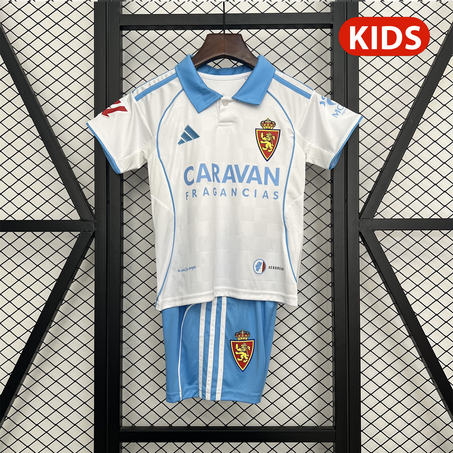 AlphaJersey-Real Zaragoza 25-26 Home Kids Kit