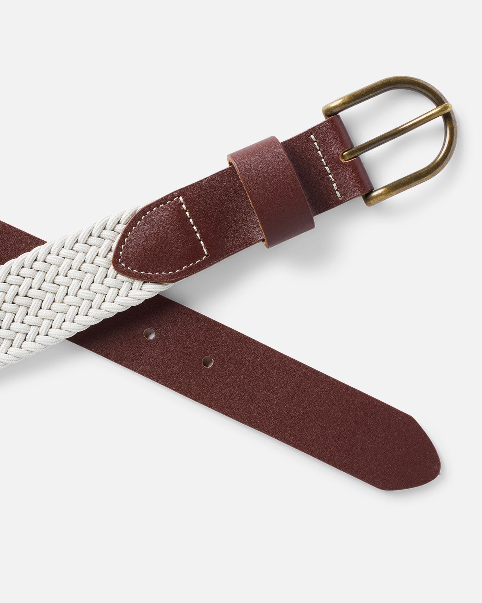 The Stretch Braided Belt in Natural | Modern Menswear by yycbvcnbmmnbm