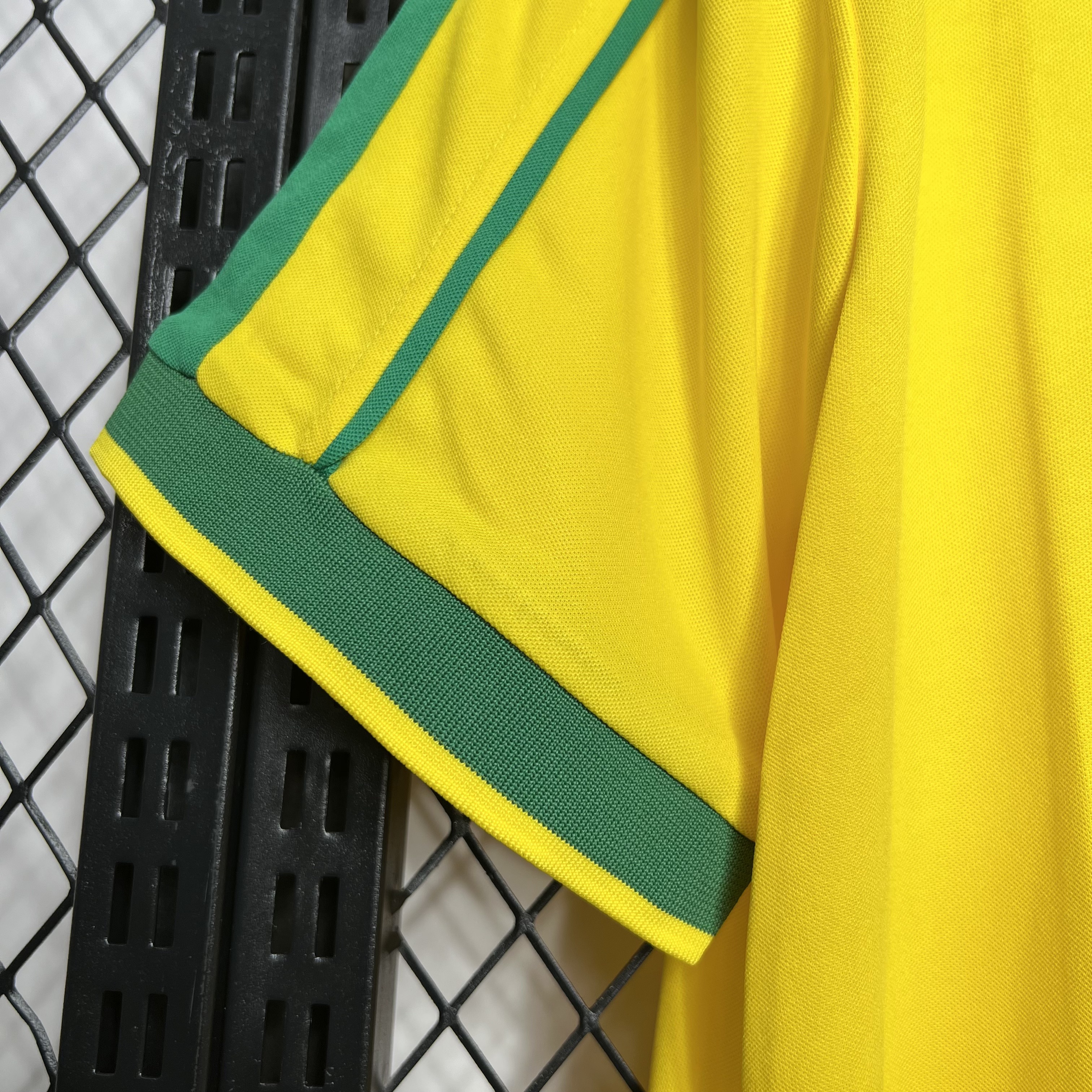 AlphaJersey-Retro Brazil 1998 Home Stadium Jersey