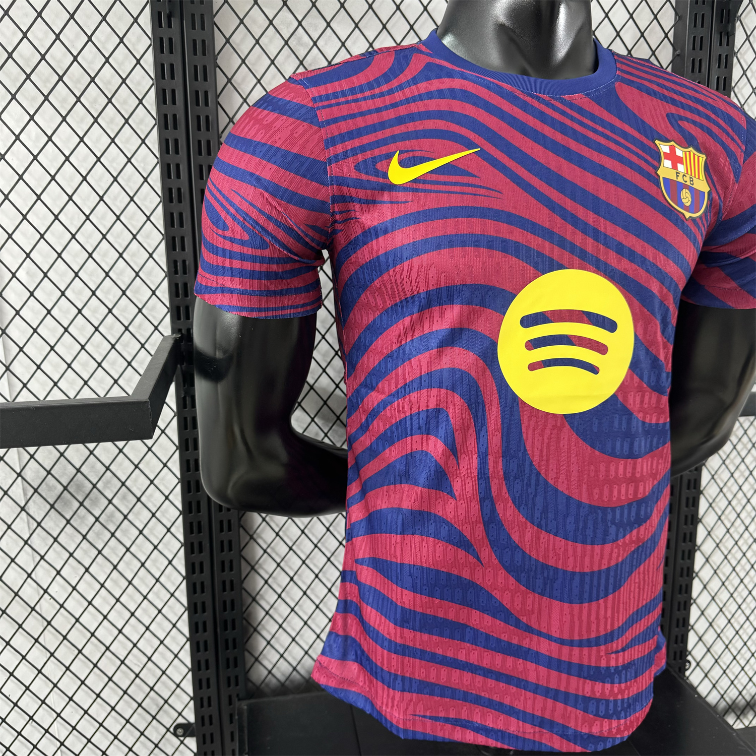 AlphaJersey-Barcelona 25-26 Red & Blue Contours Special Jersey - Player Version