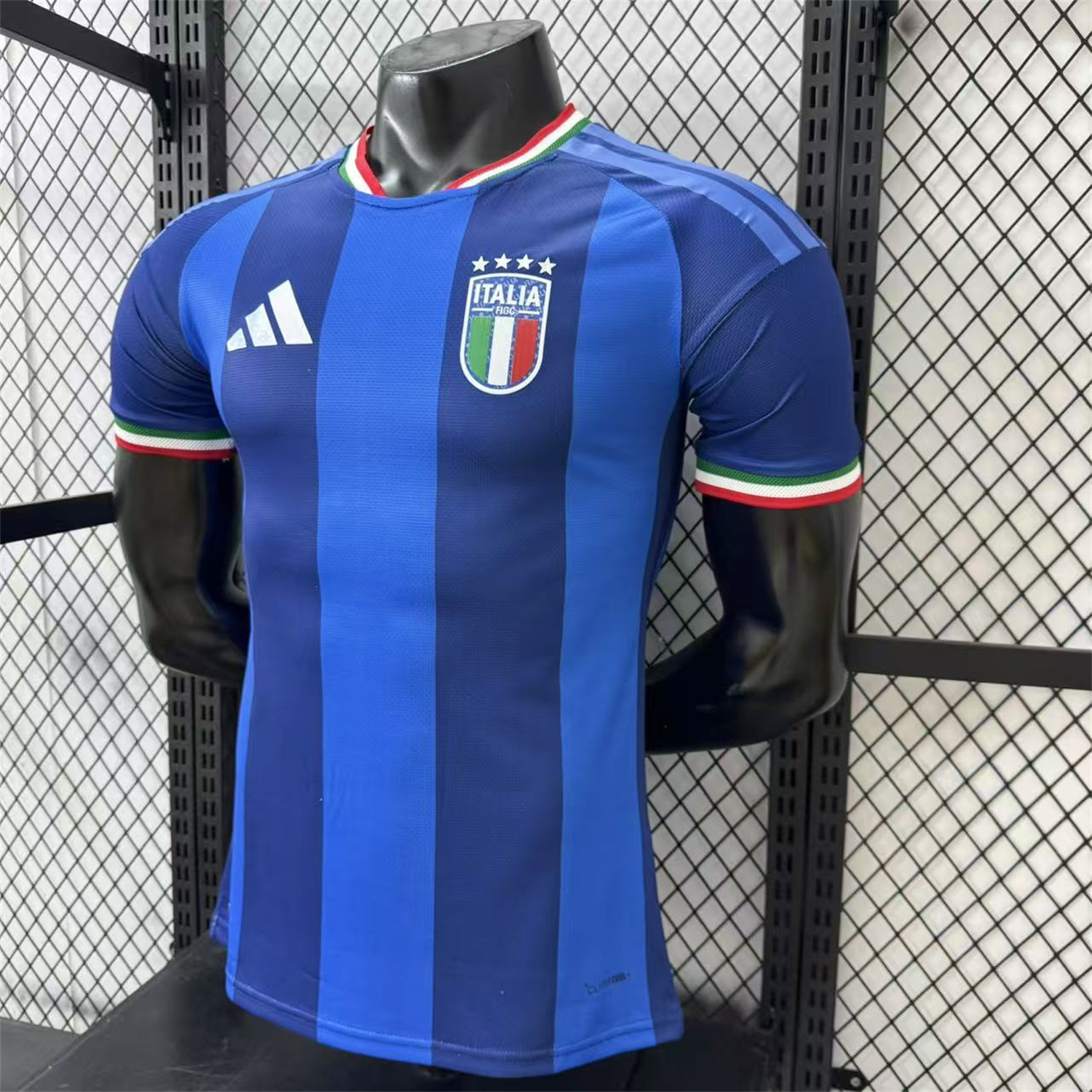 AlphaJersey-Italy 2026 Blue Vertical Stripes Special Jersey - Player Version