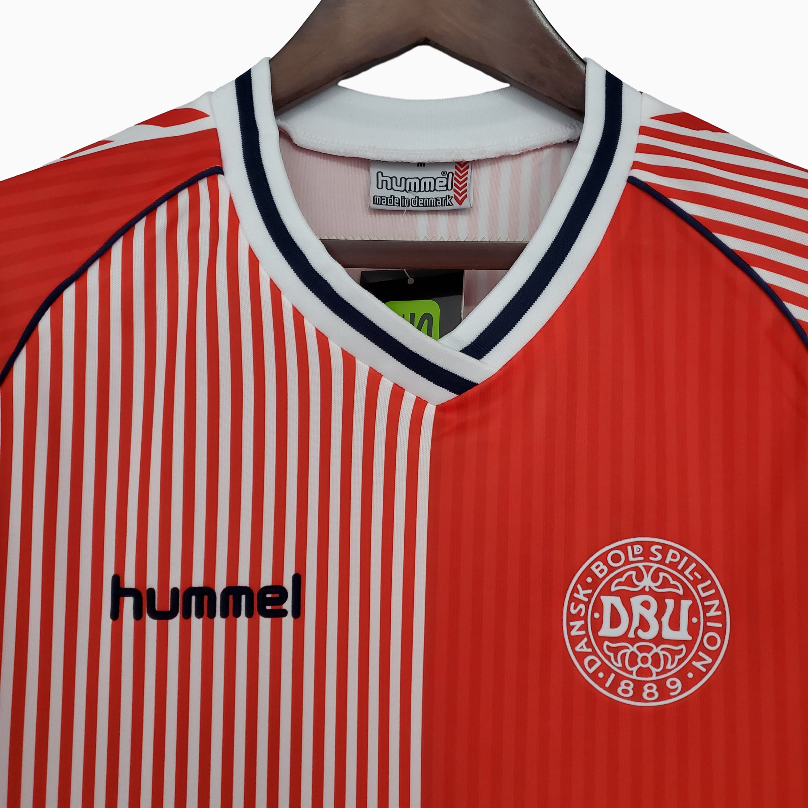 AlphaJersey-Retro Denmark 1986 Home Stadium Jersey
