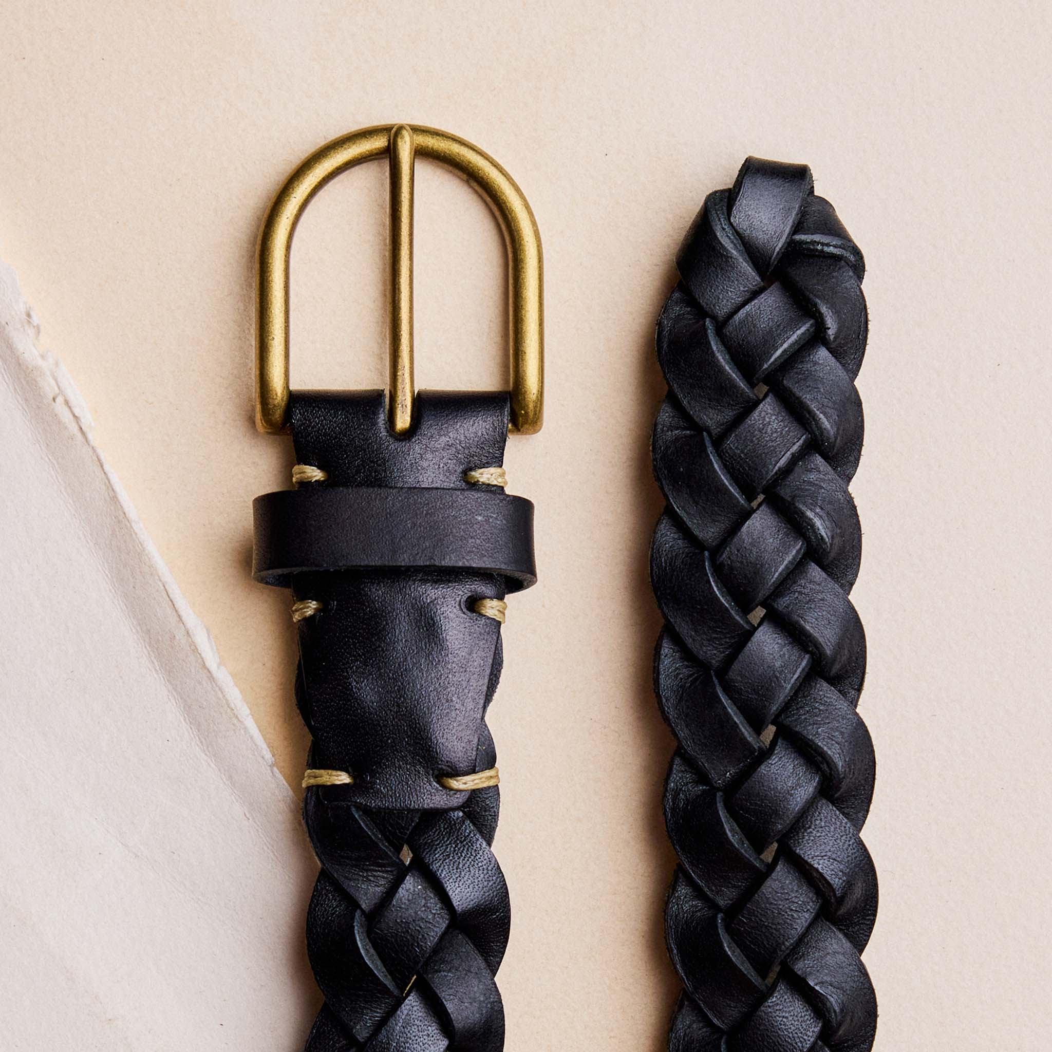 The Braided Belt in Black | Modern Menswear by yycbvcnbmmnbm