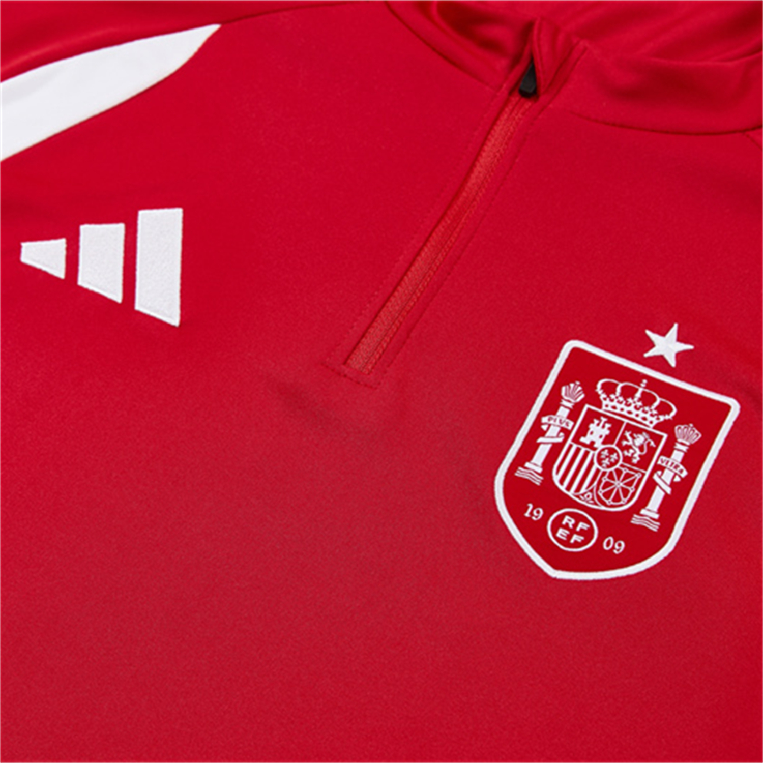AlphaJersey-Spain 2026 Kids Long Sleeve Training Set - Red Top & Black Pants