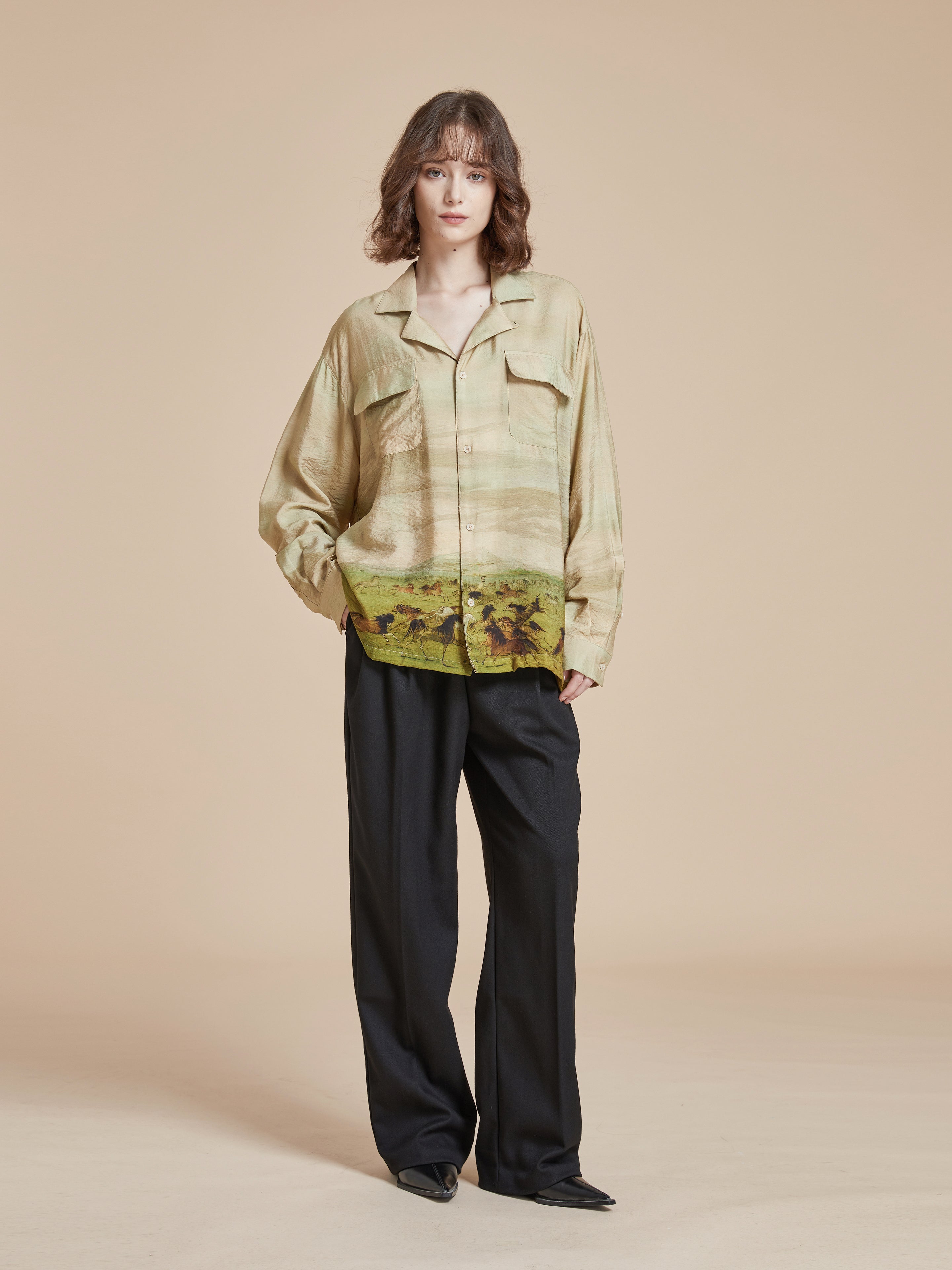 Grasslands Long Sleeve Camp Shirt | Modern Menswear by yycbvcnbmmnbm