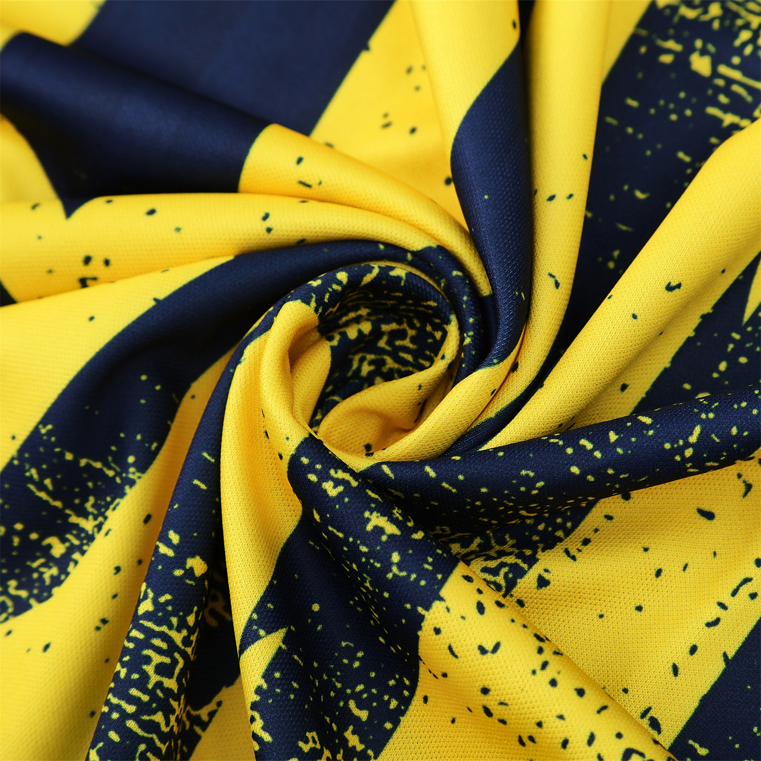 AlphaJersey-Atletico Madrid Short-Sleeve Training Set - Blue Yellow Top & Blue Shorts