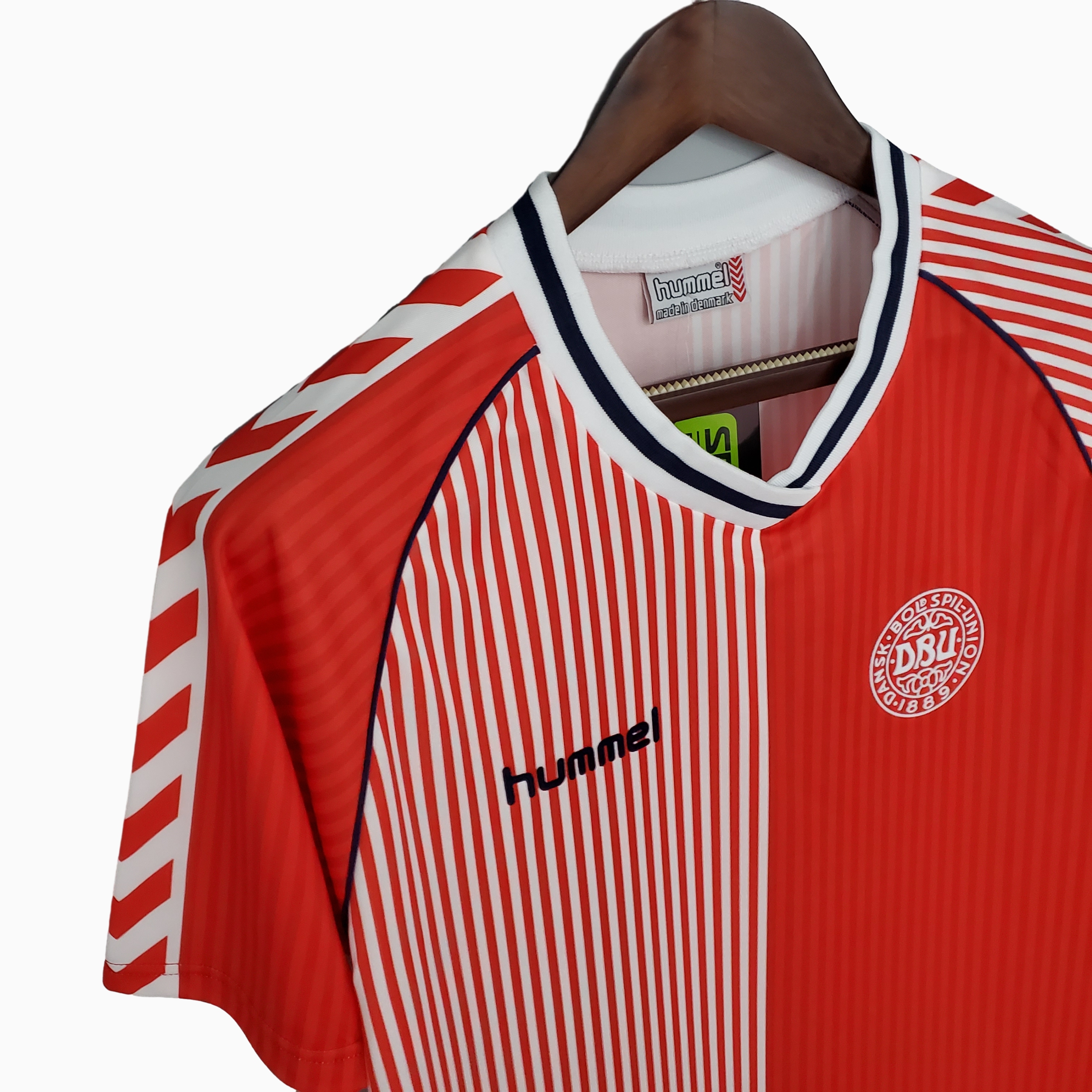 AlphaJersey-Retro Denmark 1986 Home Stadium Jersey