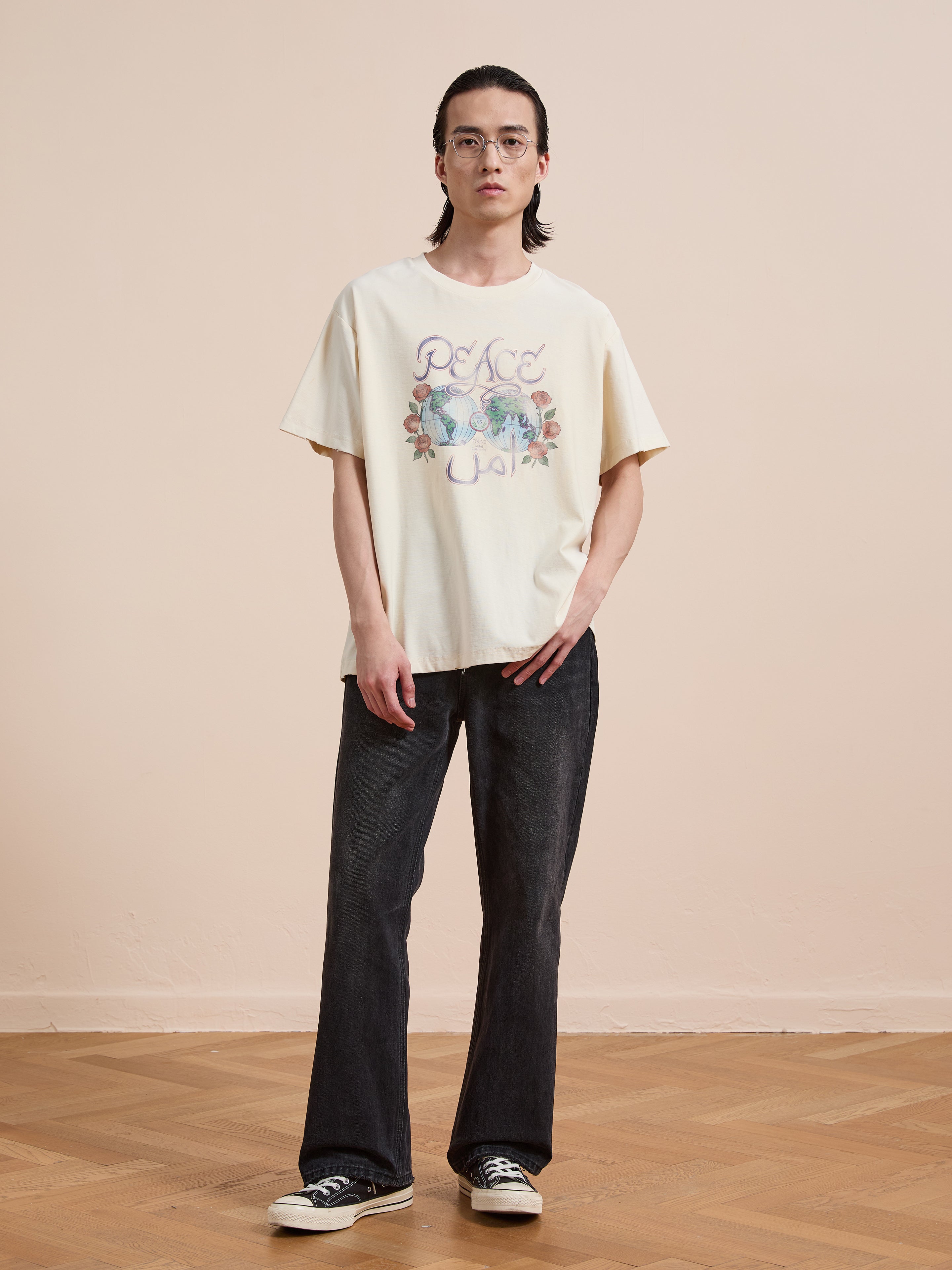 Peace Globe Tee | Modern Menswear by yycbvcnbmmnbm