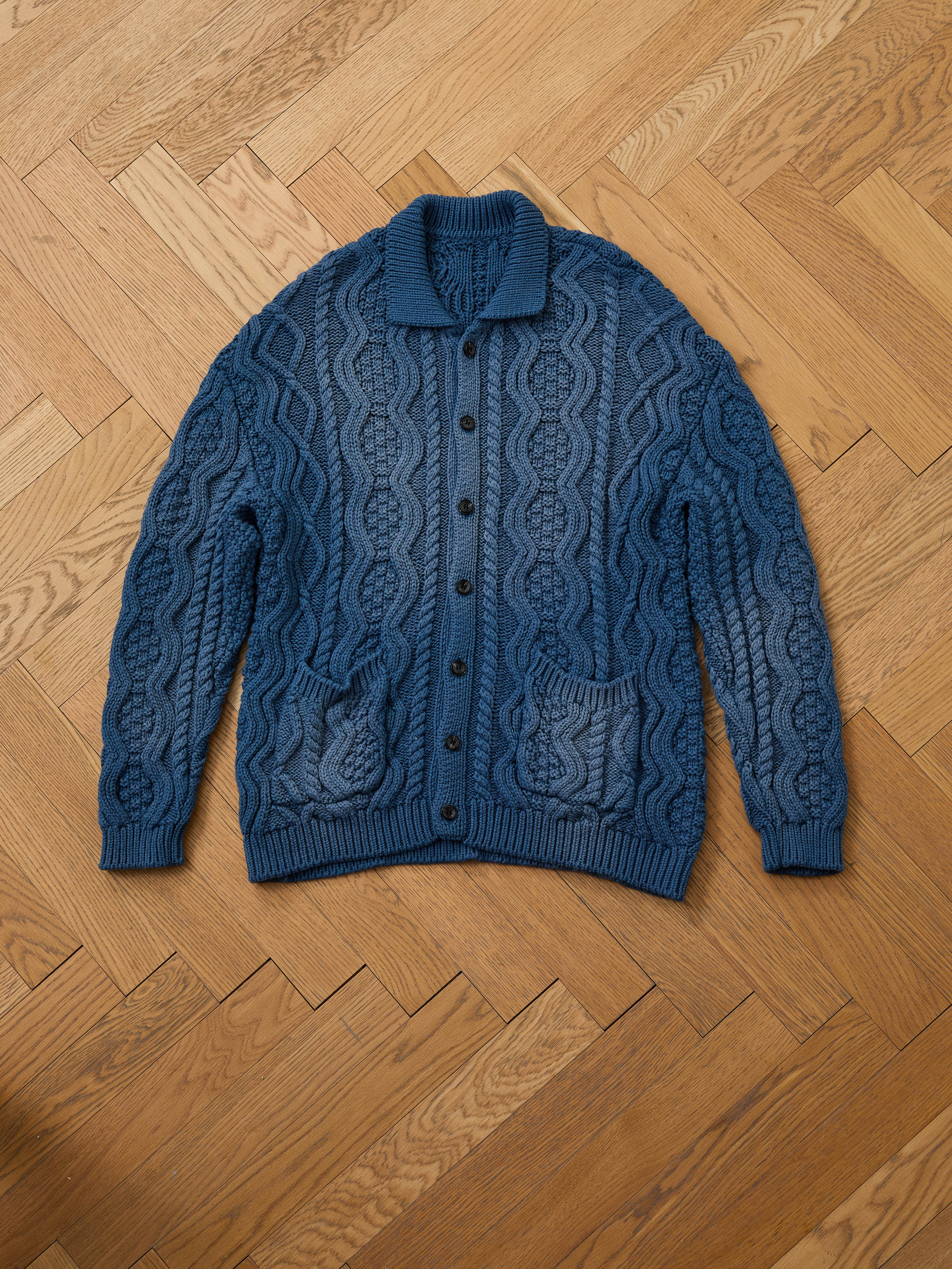 Cable Knit Buttoned Cardigan | Modern Menswear by yycbvcnbmmnbm