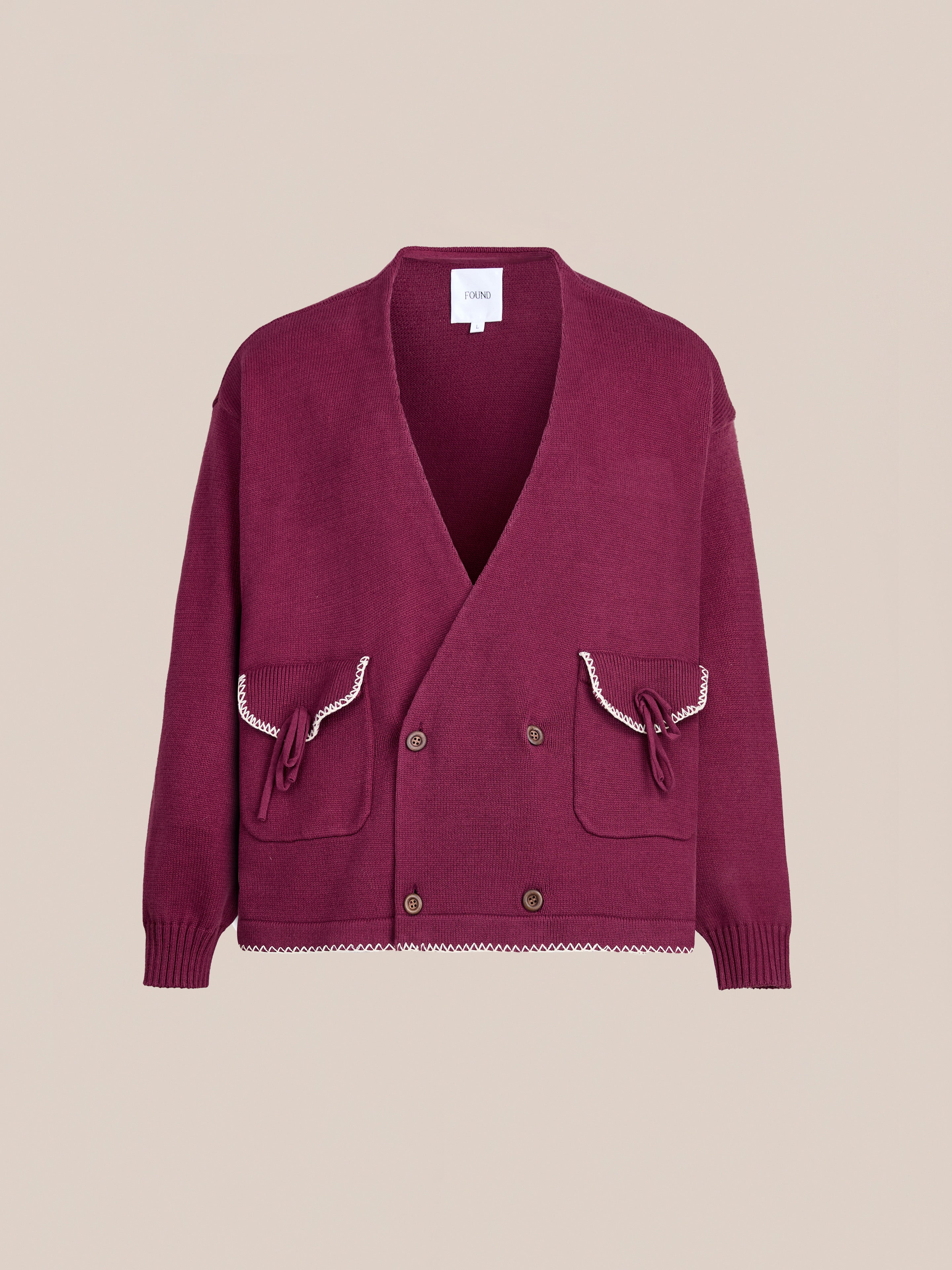 Double Breasted Bow Cardigan | Modern Menswear by yycbvcnbmmnbm