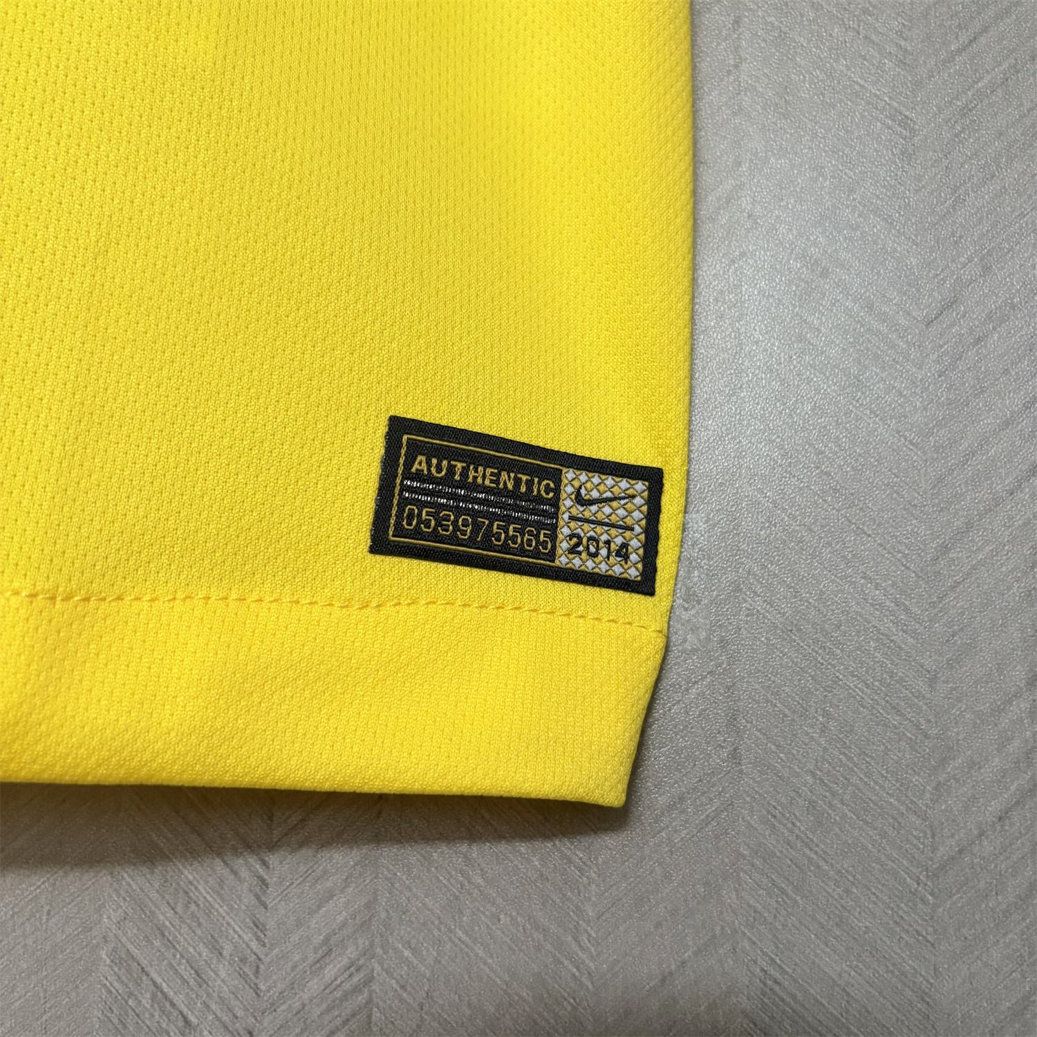 AlphaJersey-Retro Brazil 2014 Home Jersey