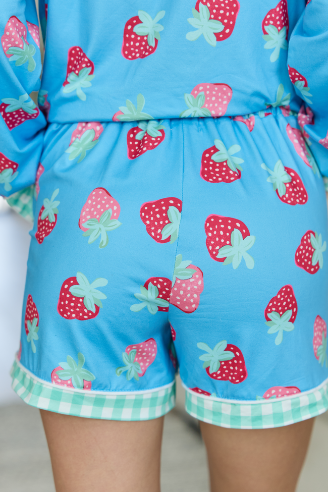Cozy Crush Pajama Shorts - Berry Bliss DOORBUSTER | Elegant Women's Fashion by coolavocek