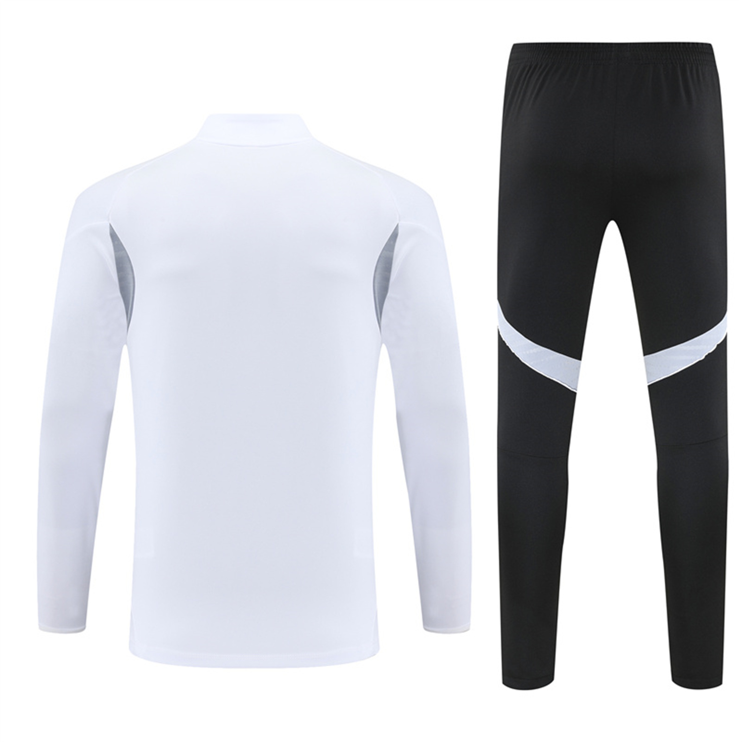 AlphaJersey-INT M.A.M 25-26 Kid Long Sleeves Training Set - White Top & Black Pants