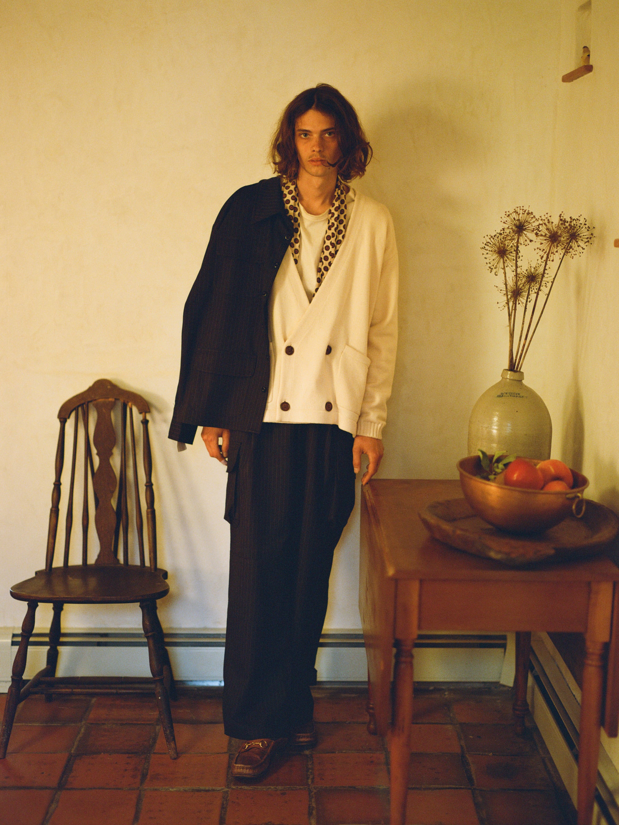 Double Breasted Knit Cardigan | Modern Menswear by yycbvcnbmmnbm