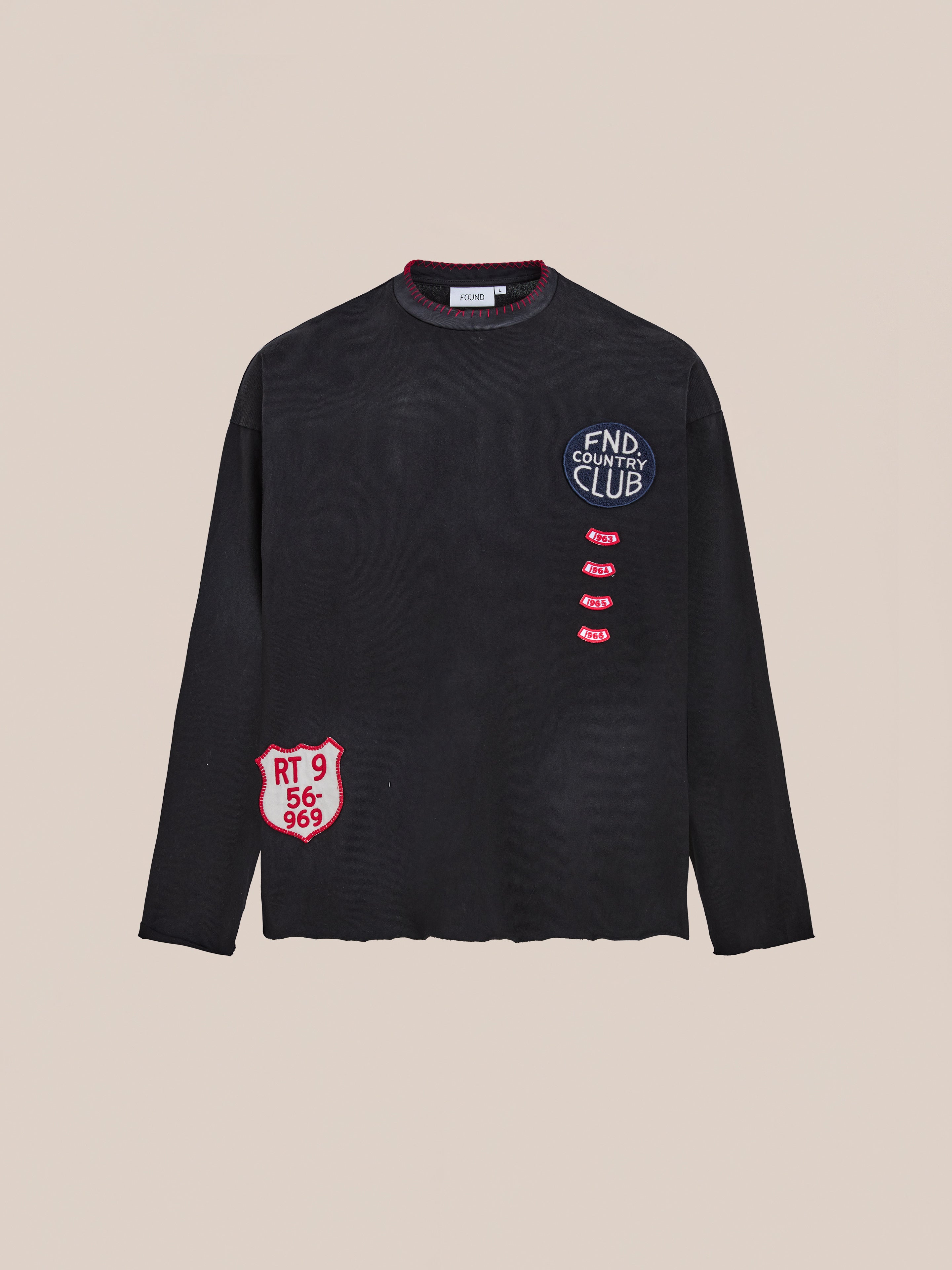 Embroidered Patches LS Tee | Modern Menswear by yycbvcnbmmnbm