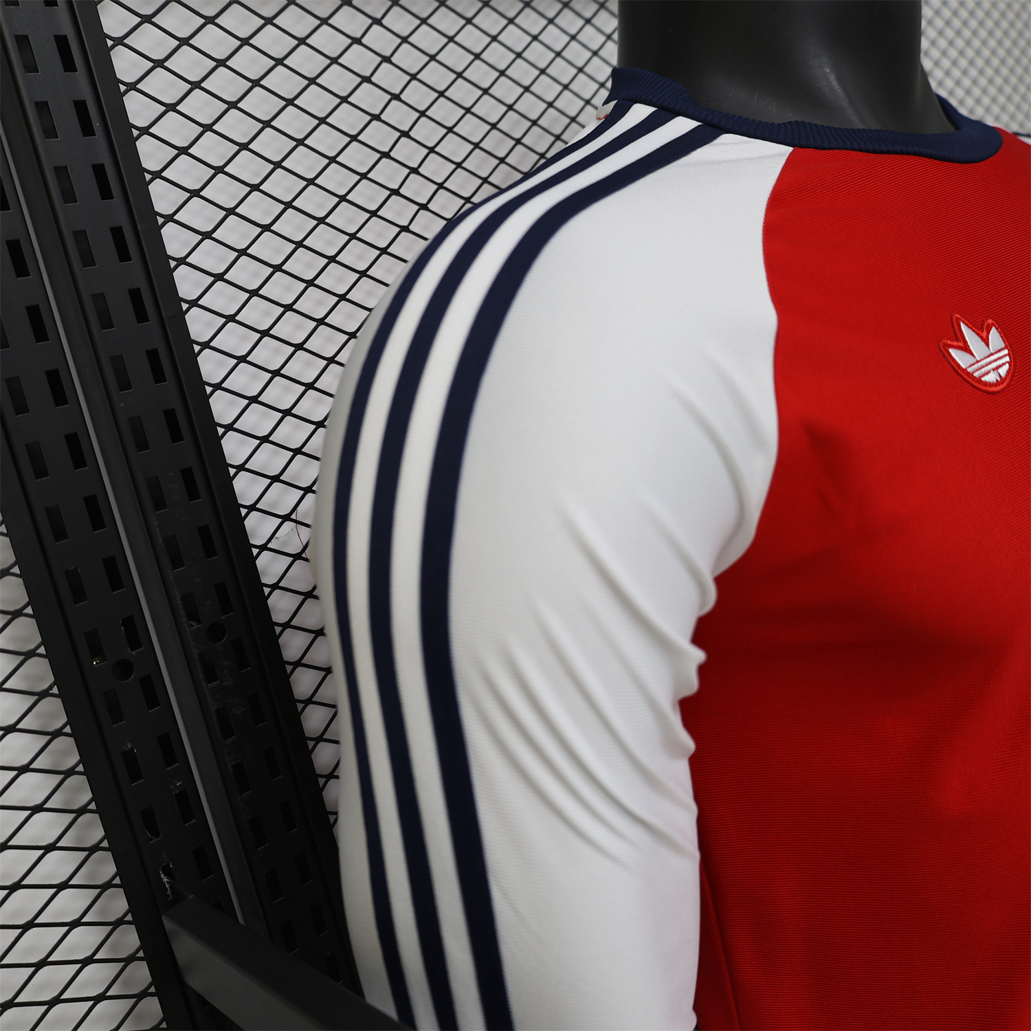 AlphaJersey-Arsenal 25-26 Red With White Casual Long Sleeves Jersey - Player Version